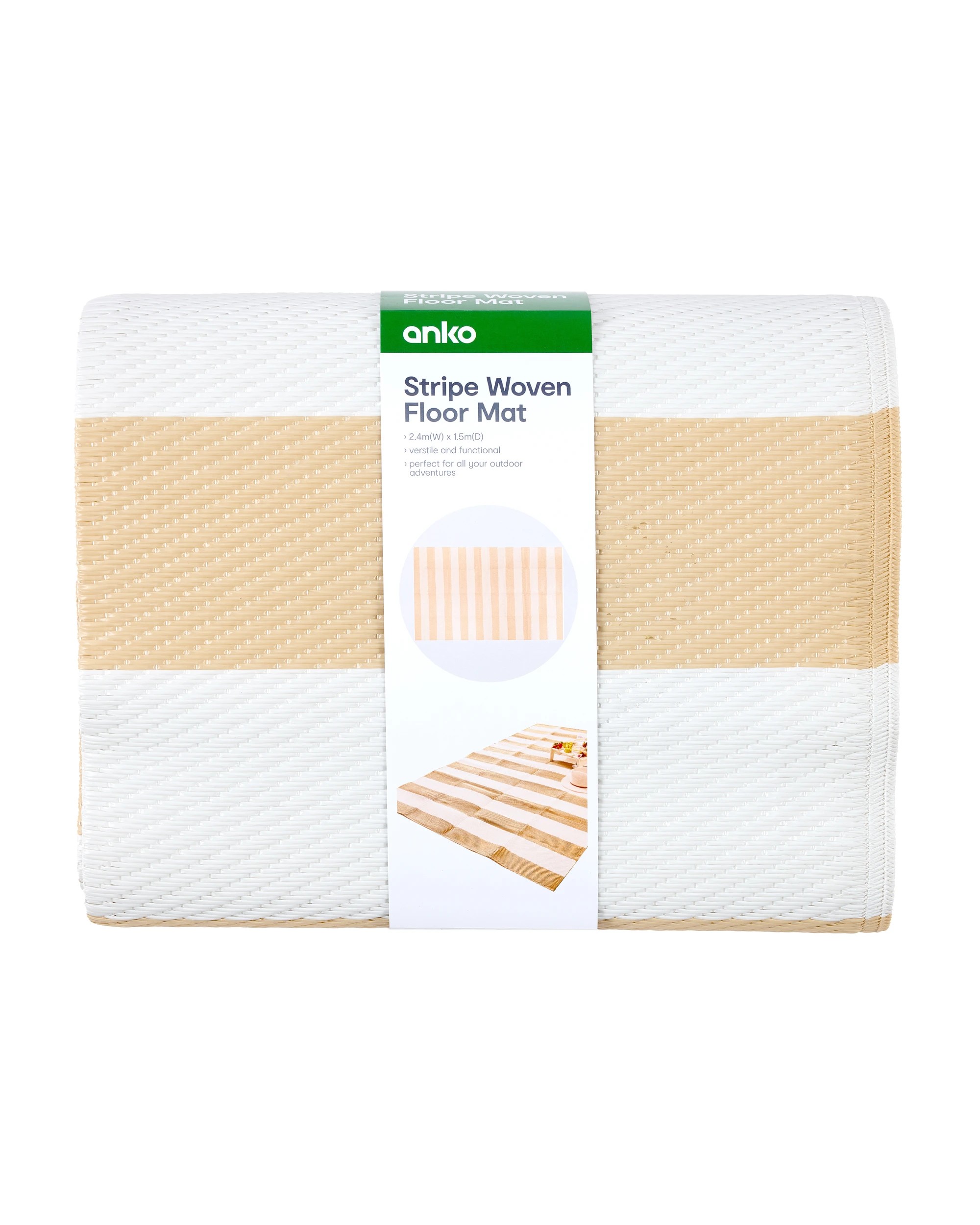 7 Woven Floor Mat - Natural Stripe, 7 of 7