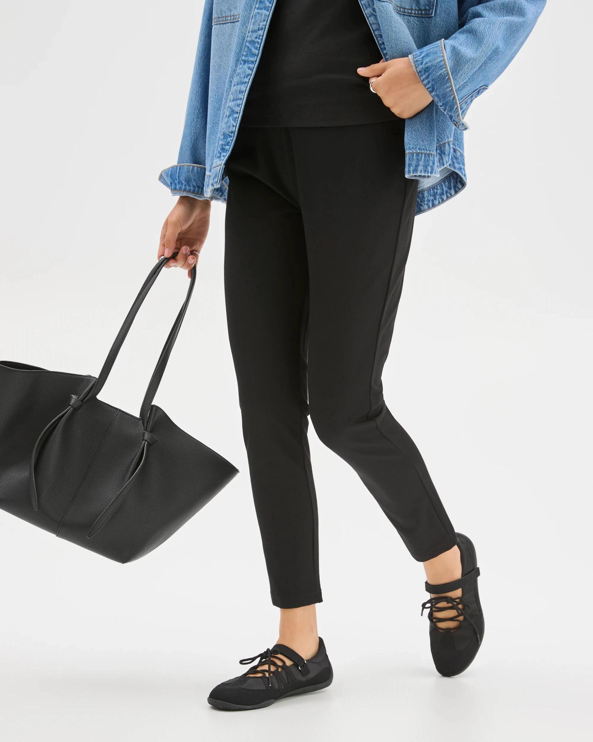 3 Target Woman Jersey Twill Leggings BLACK, 3 of 6