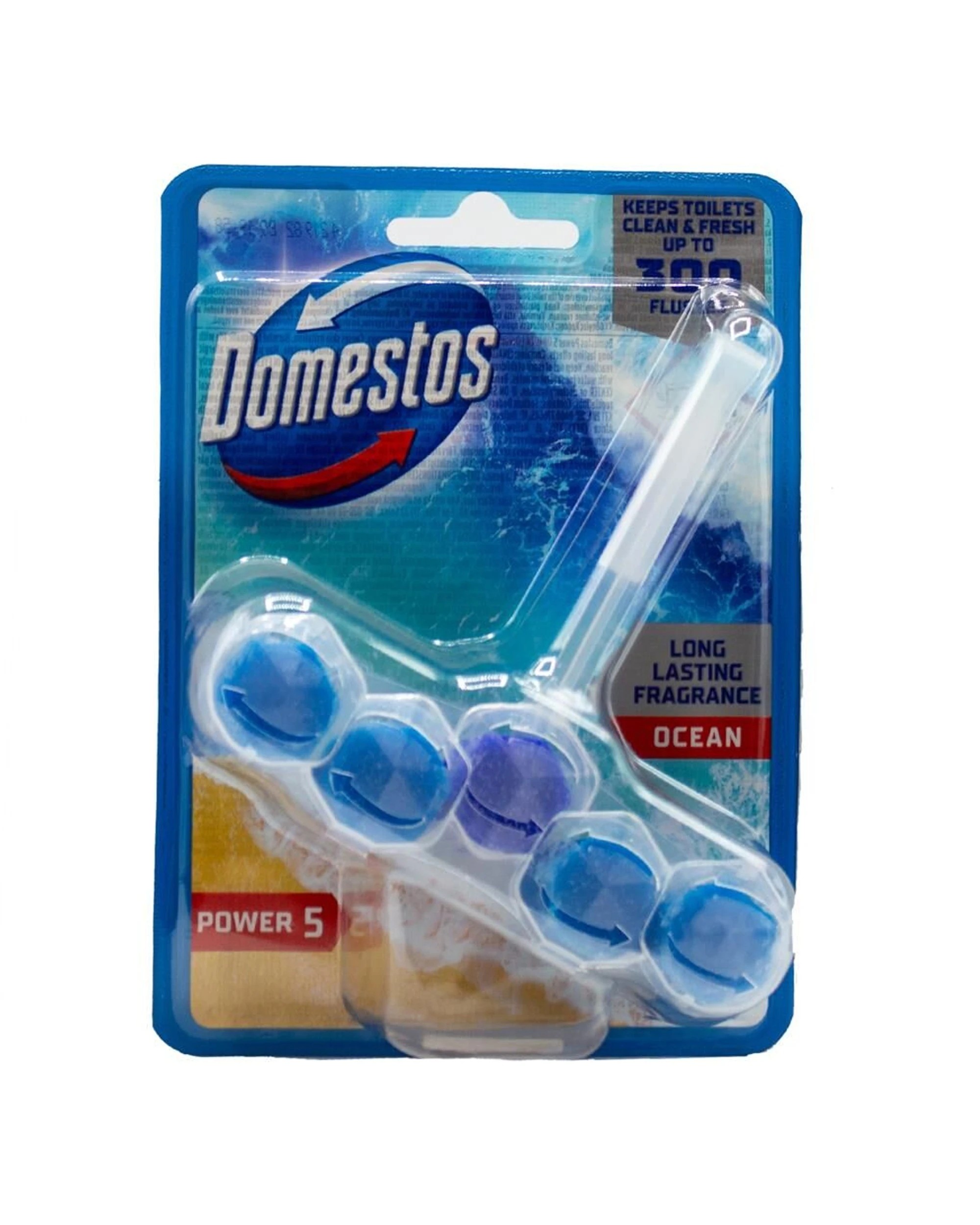2 Domestos Toilet Cage Power 5 Bathroom Fragrance Ocean 9 Pack 50g - Multi, 2 of 3