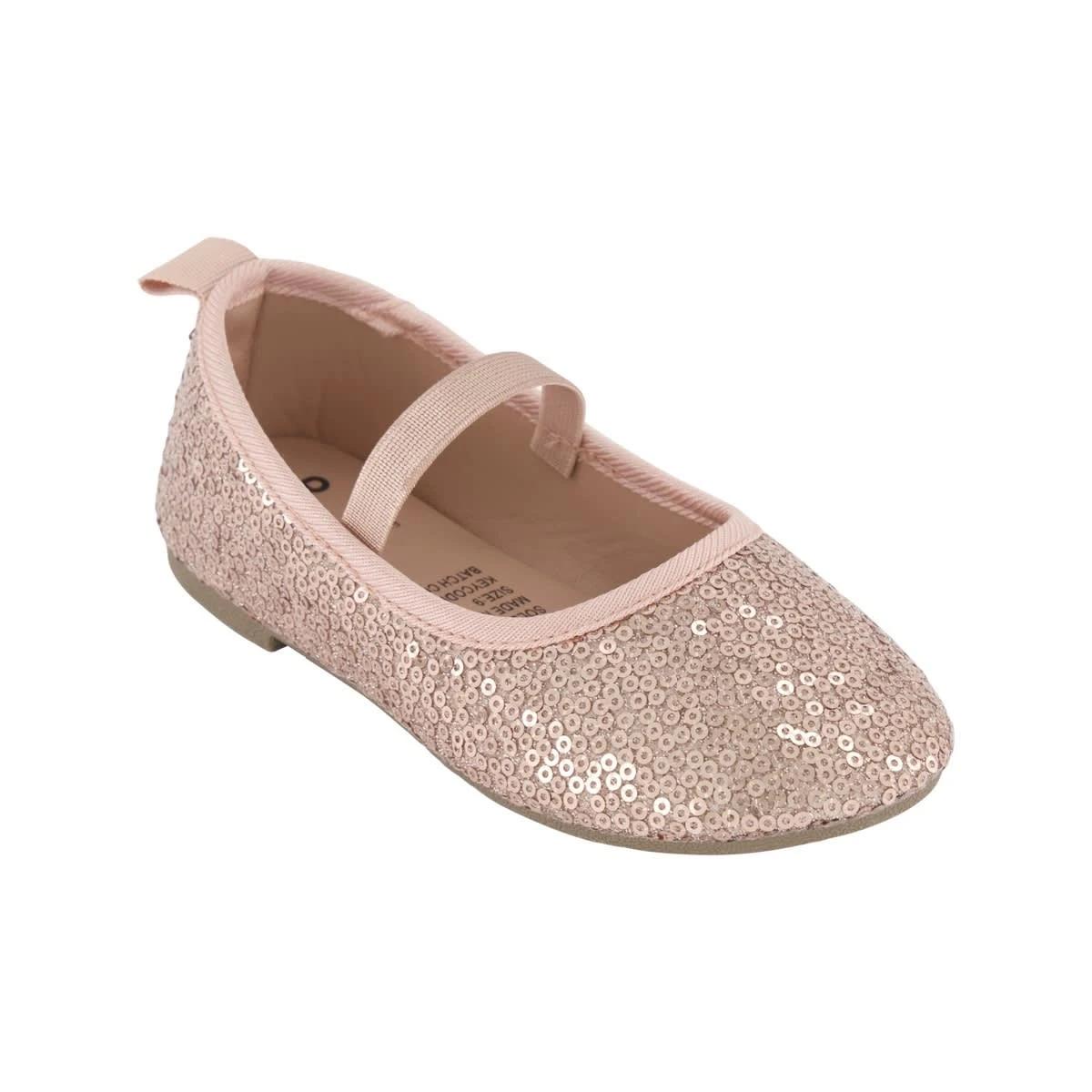 1 Junior Sequin Flats ROSEGOLD SEQUIN, 1 of 5