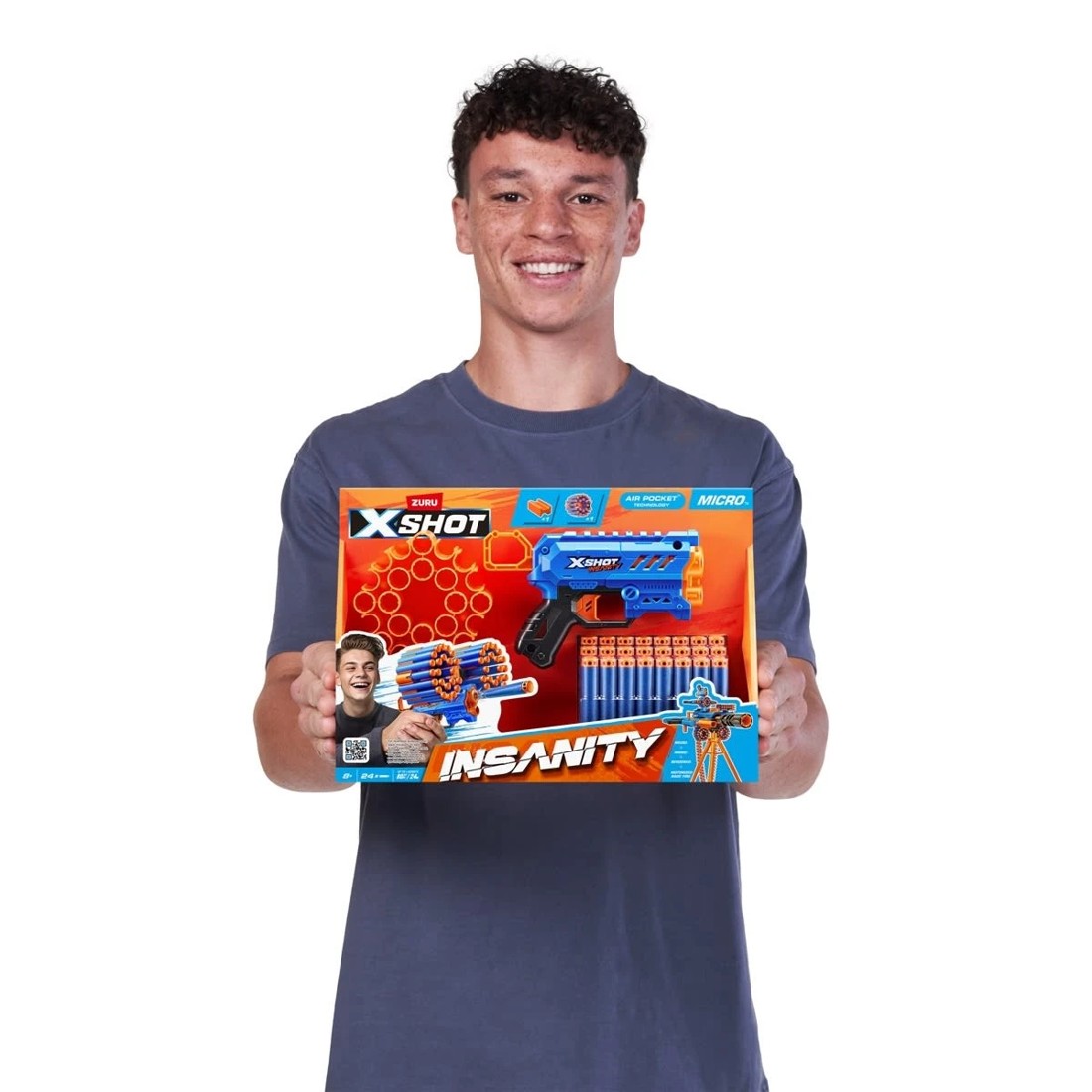 6 Zuru X-Shot Insanity Micro Blaster 24 Darts, 6 of 8