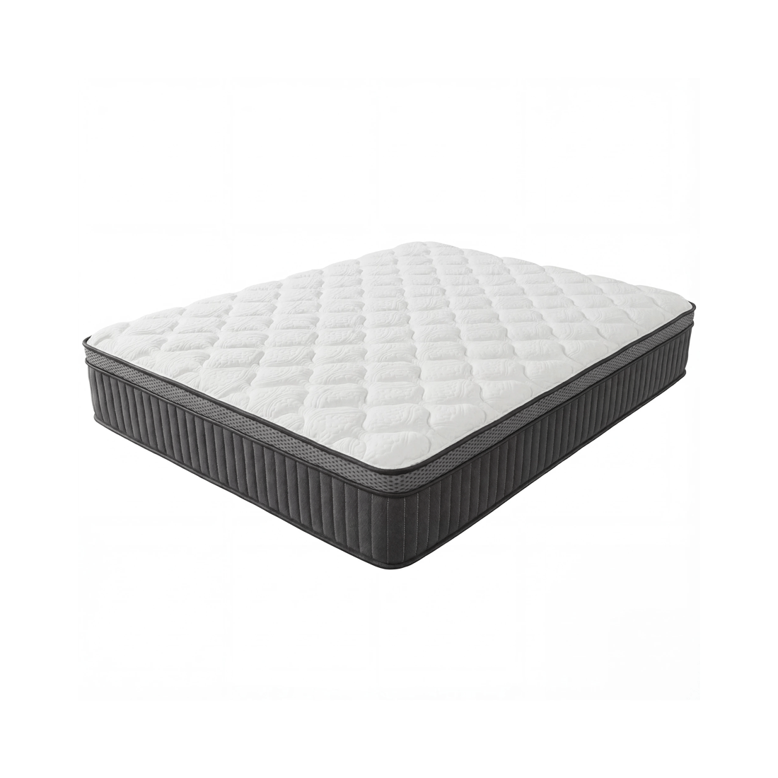 1 Advwin 32CM Double Size Hybrid Mattress Medium Firm Feel Pocket Springs - White, 1 of 10
