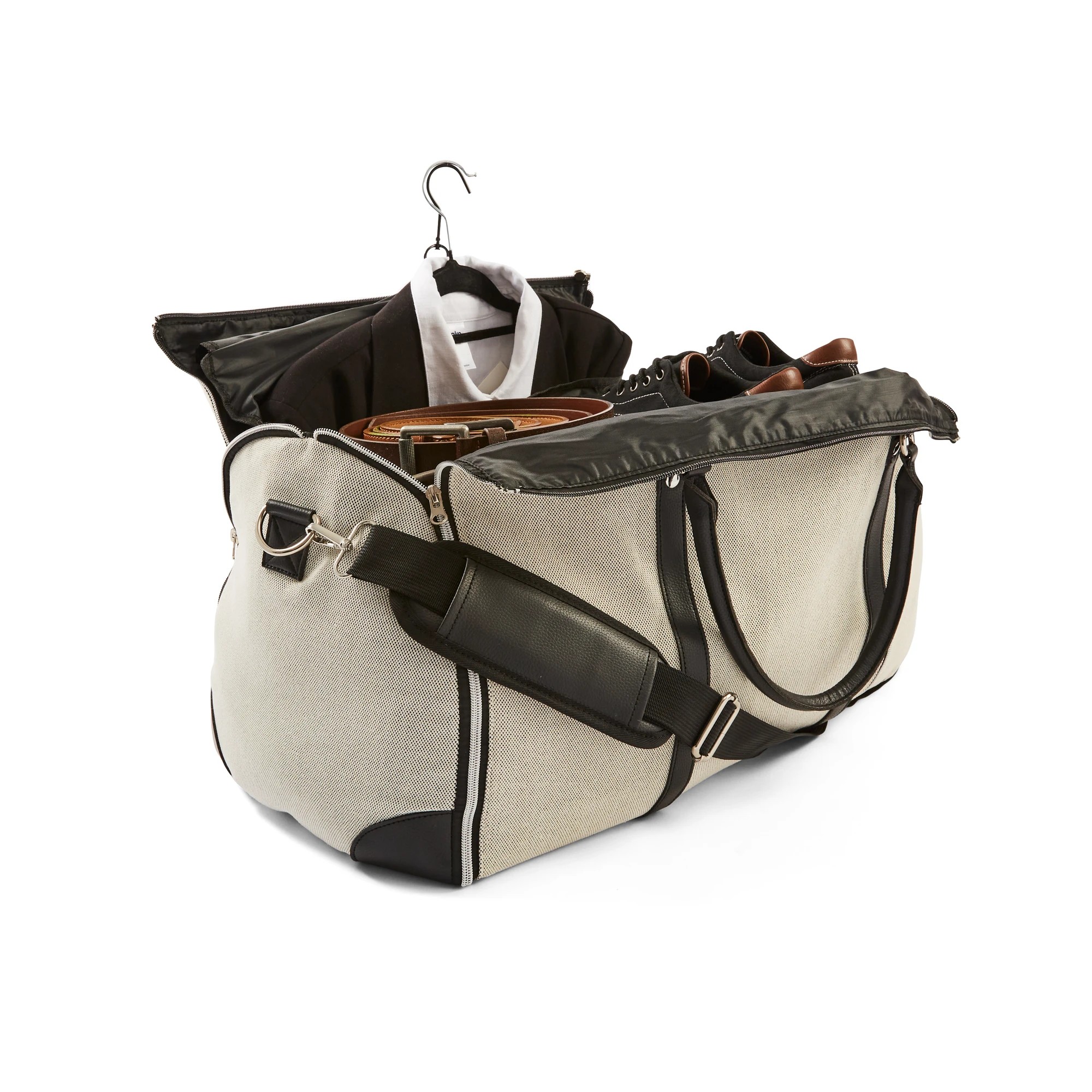 1 53L Garment Duffle Bag - Off White, 1 of 10