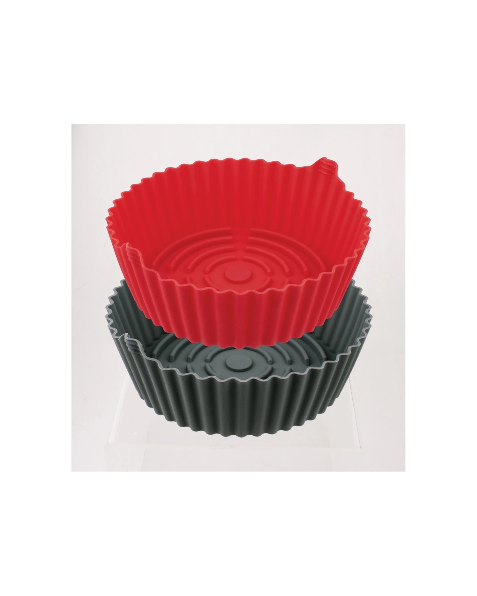 4 Avanti 2pc Airfryer Insert Small Set Silicone Heat Resistant Dishwasher Safe - Multi, 4 of 4