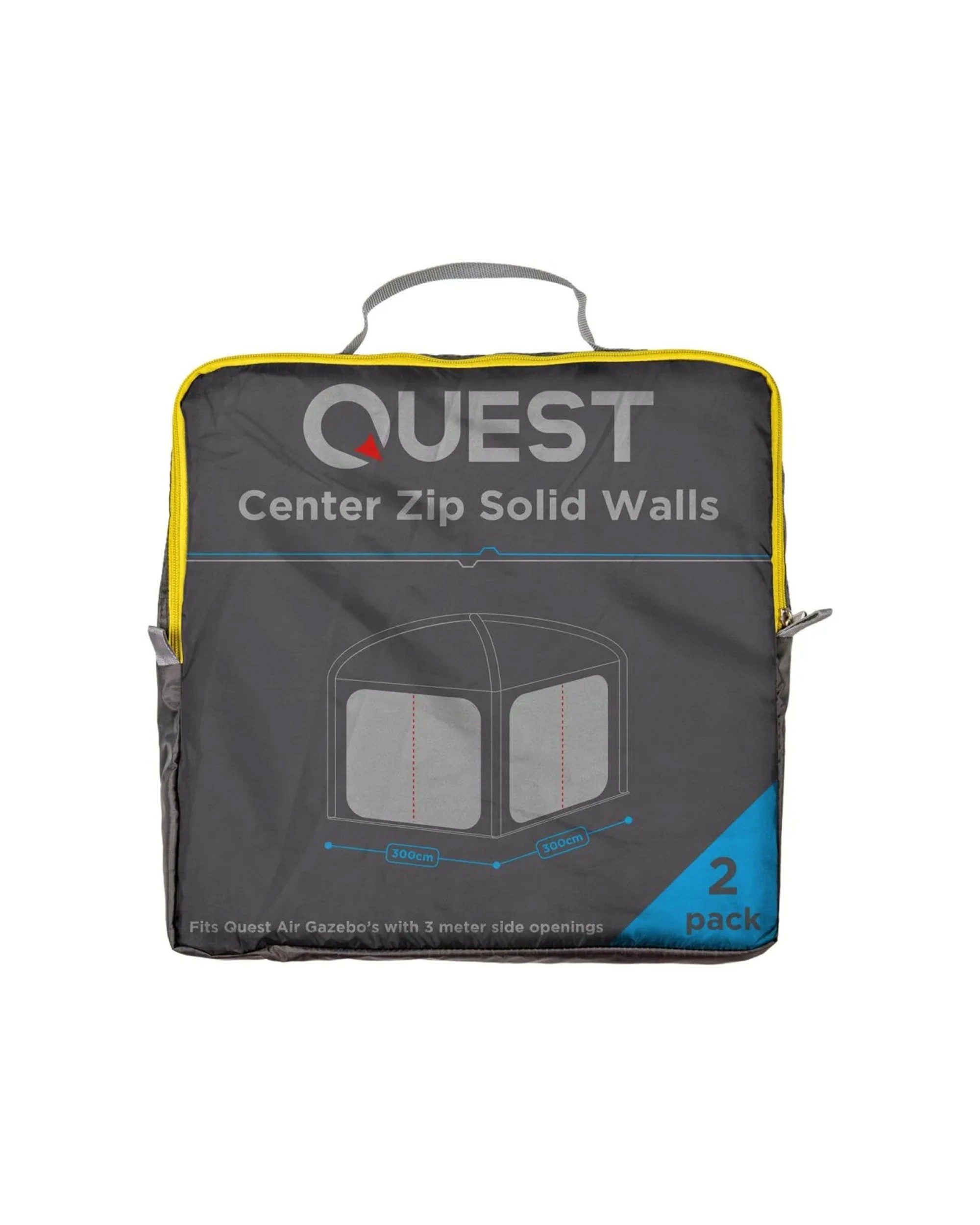 3 Quest 2-Solid Wall UPF50 Plus Gazebo Kit With Carry Bag Insect Protection - Multi, 3 of 3