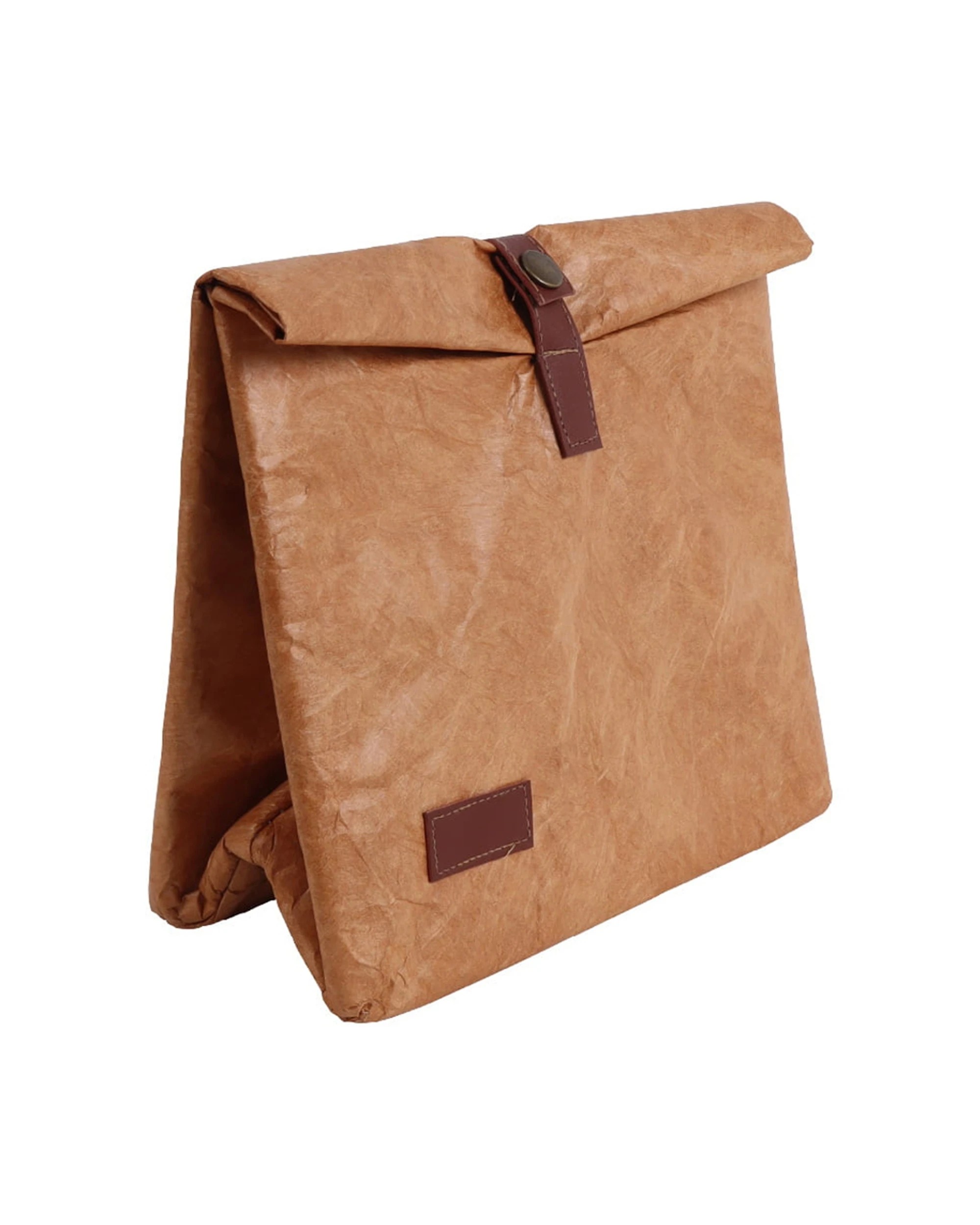 1 Eco Basics Reusable Insulated Paper Snack/lunch Bag Waterproof Storage Brown
 - Brown, 1 of 9