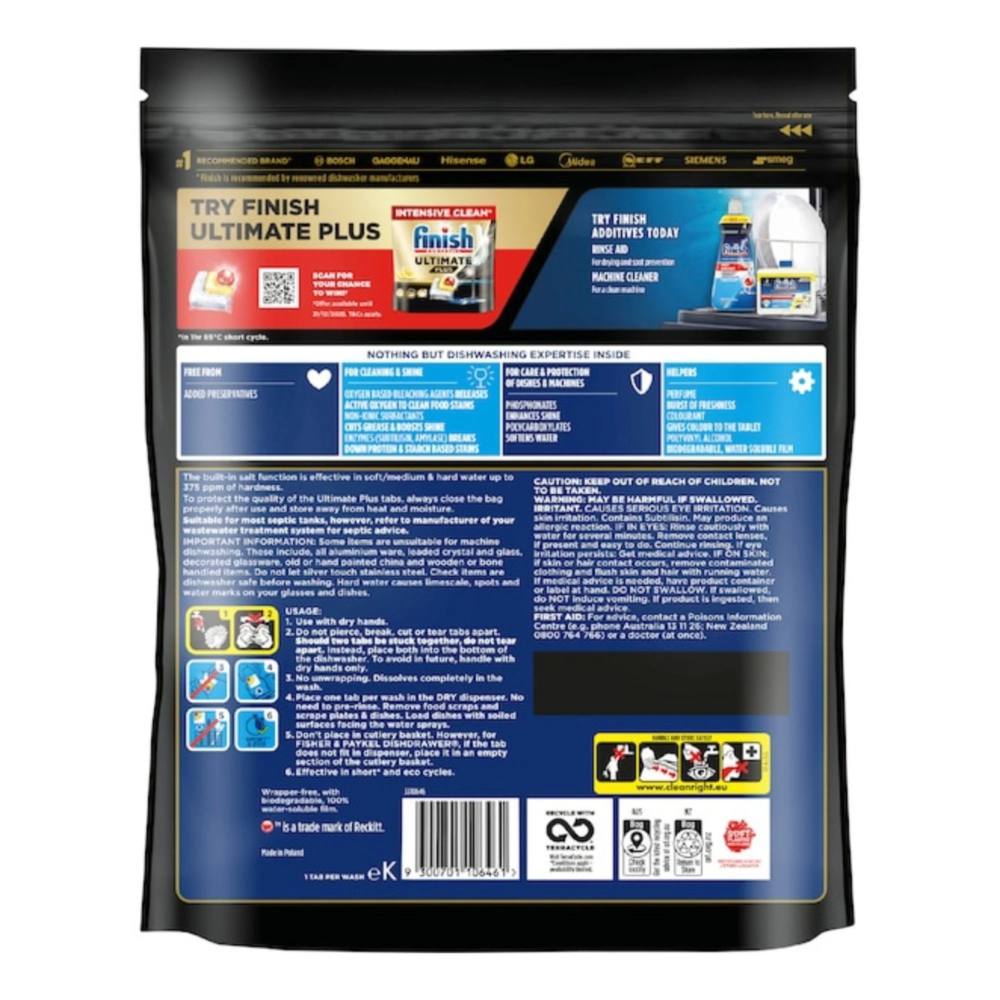 2 Finish Ultimate Plus Dishwasher Tablets Lemon 33'S X4, 2 of 2