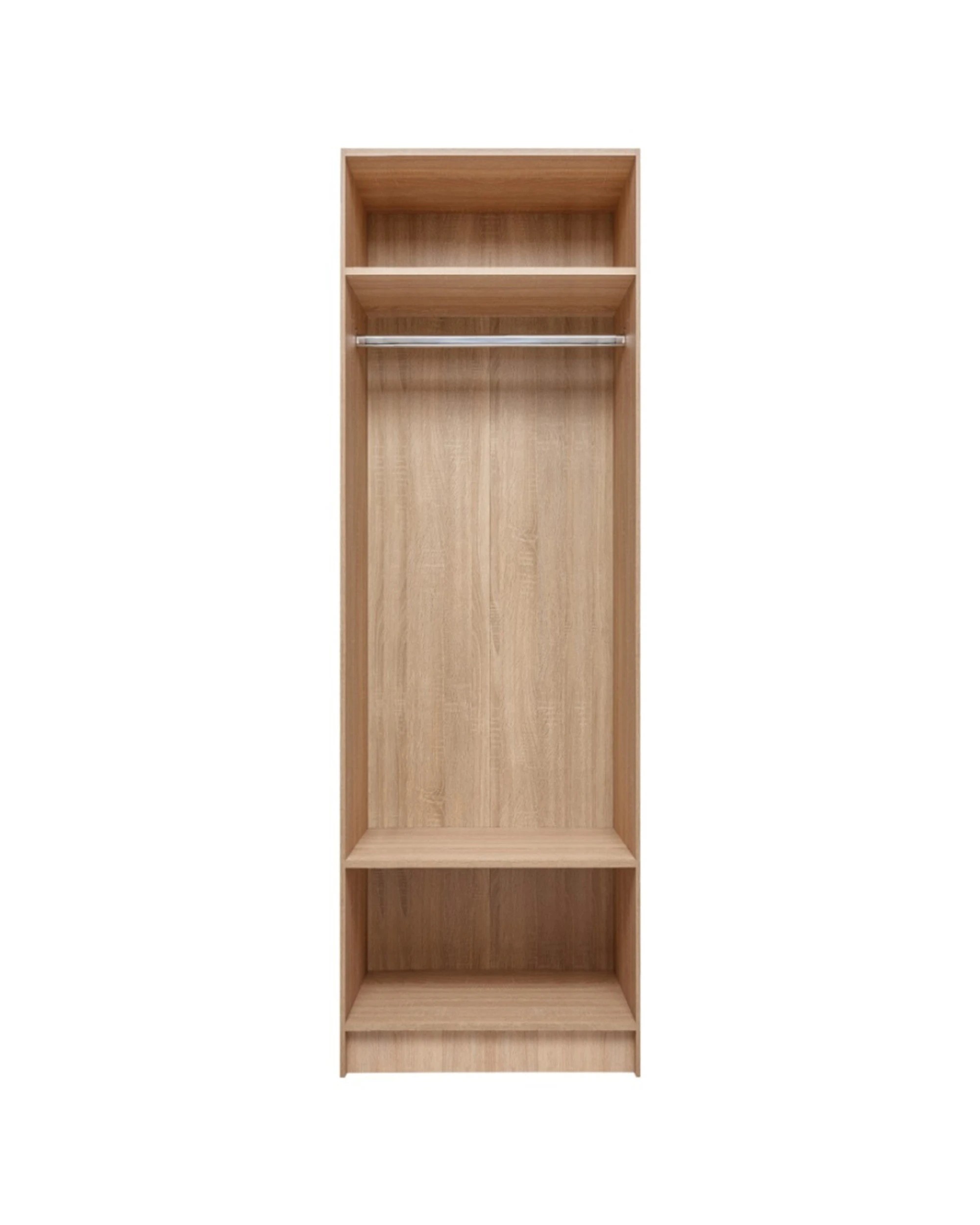 3 European Cabinetry Malmo Walk In Wardrobe 2 Shelf Hanging Module Oak - Natural, 3 of 4
