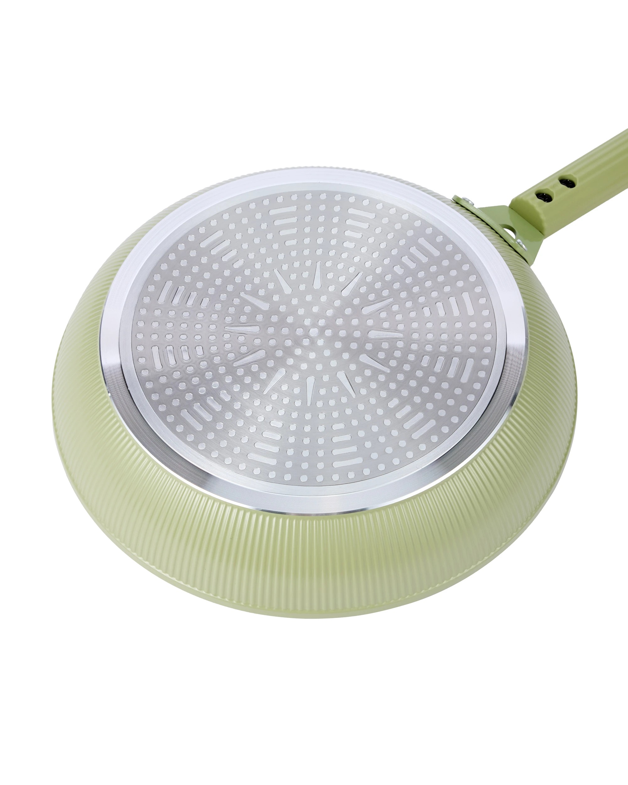 5 2 Pack Ceramic Coated Non Stick Fry Pans - Green, 5 of 7