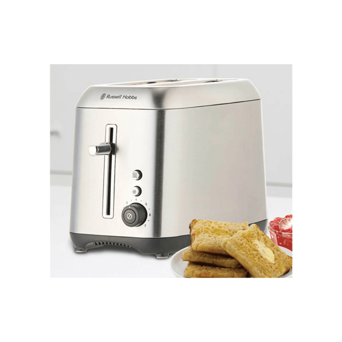 3 Russell Hobbs Carlton 2 Slice Toaster - Brushed, 3 of 3