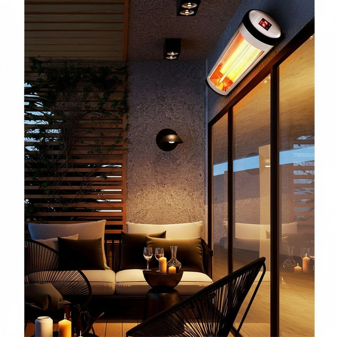 4 Devanti Electric Strip Heater Radiant Heaters - Silver, 4 of 7