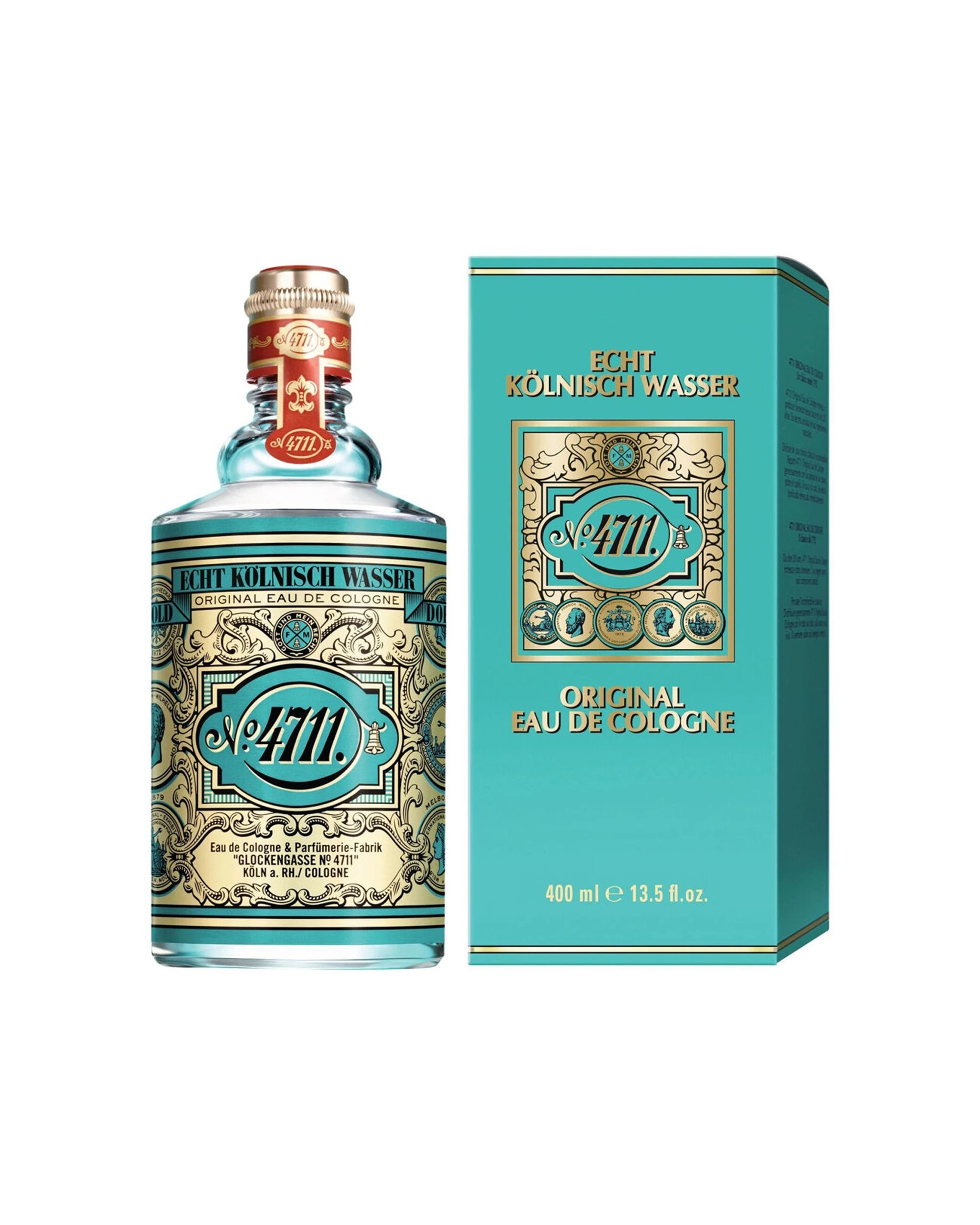1 Mulhens 4711 Edc Eau De Cologne Splash Spray Bottle Unisex 400Ml - Blue, 1 of 1