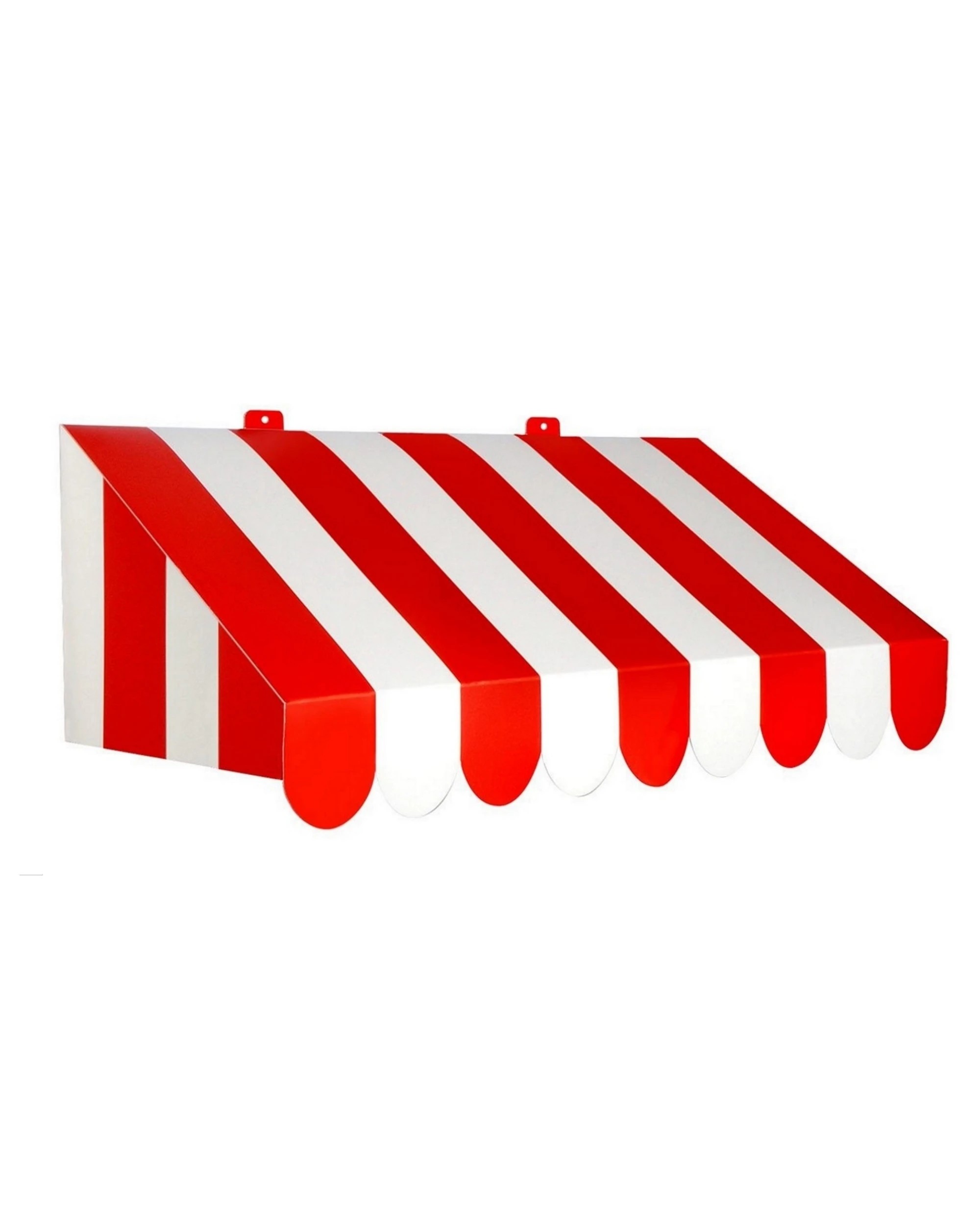 1 Beistle 3D Red and White Awning Wall Decoration, 1 of 2