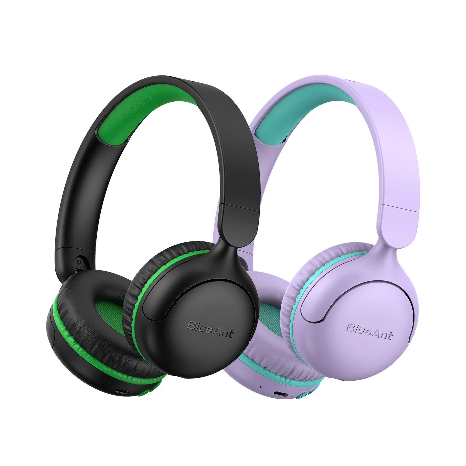 2 BlueAnt Antlings Kids Wireless On Ear Headphones - Purple, 2 of 9