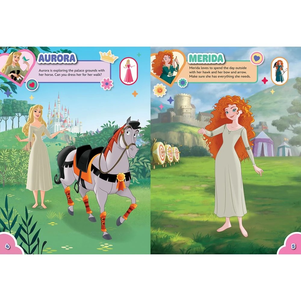 3 Scholastic Sticker Dressing Book Disney Princess, 3 of 4