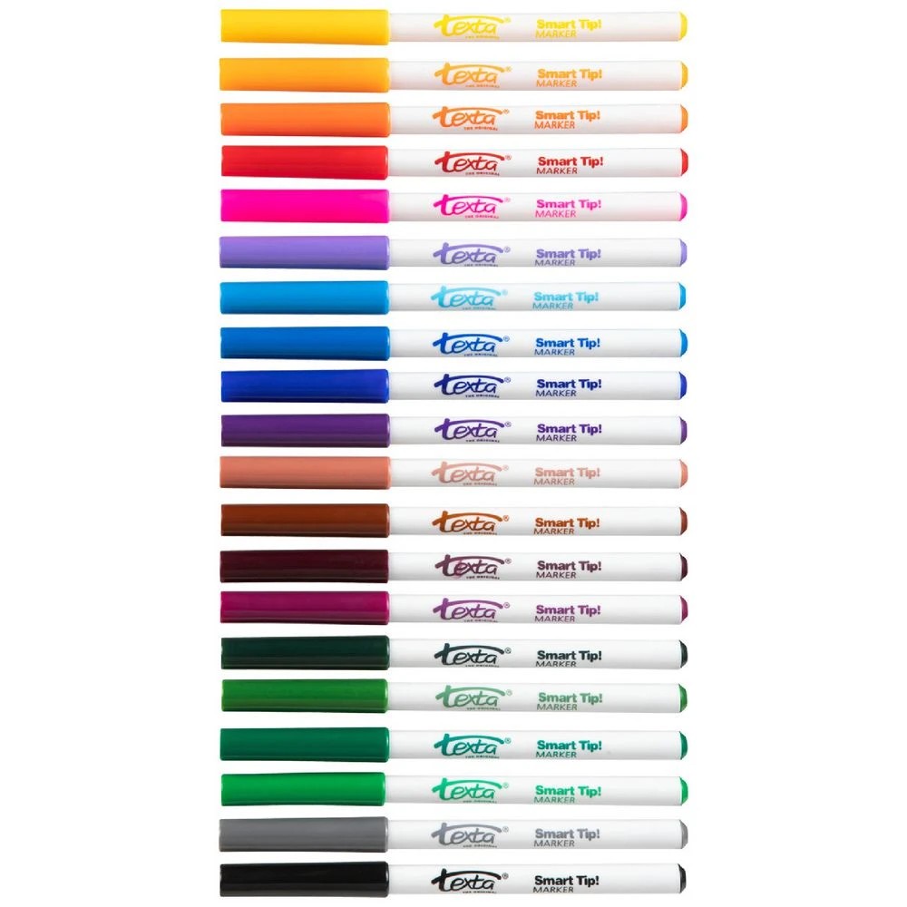 2 Texta Smarttip Coloured Markers Assorted 20 Pack, 2 of 3
