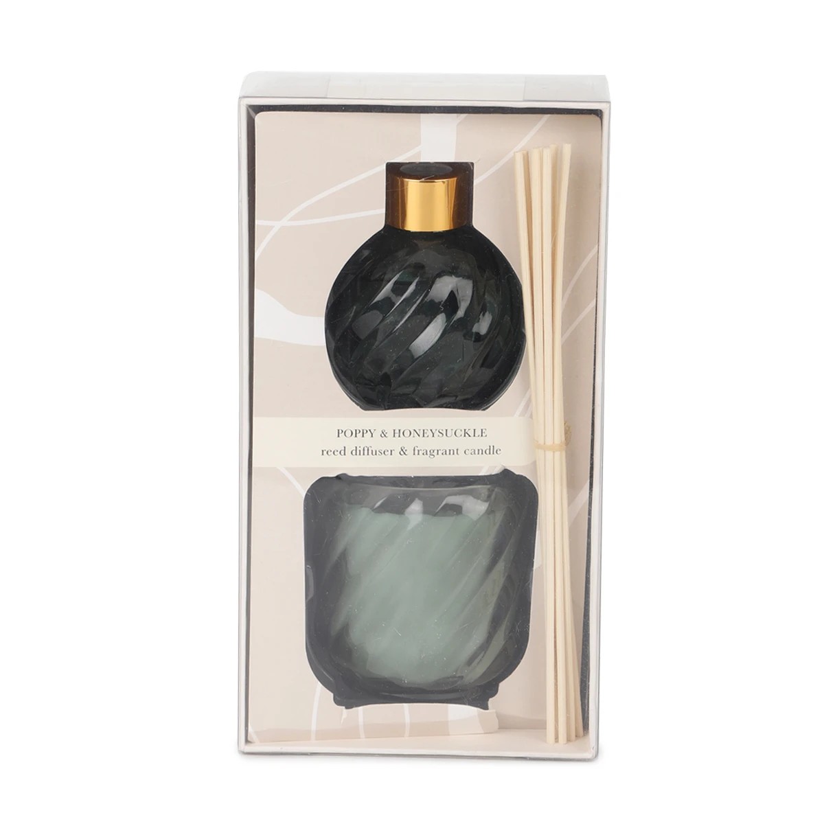 1 Poppy and Honeysuckle Reed Diffuser and Fragrant Candle Set, 1 of 10