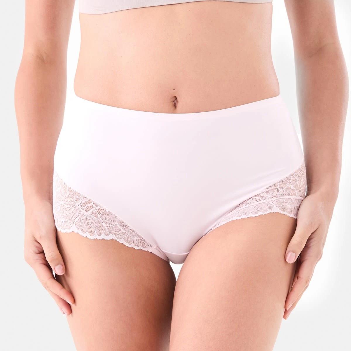 5 3 Pack No Show Lace Full Briefs LEOPARD, PINK CHALK, LIGHT FAWN, 5 of 8