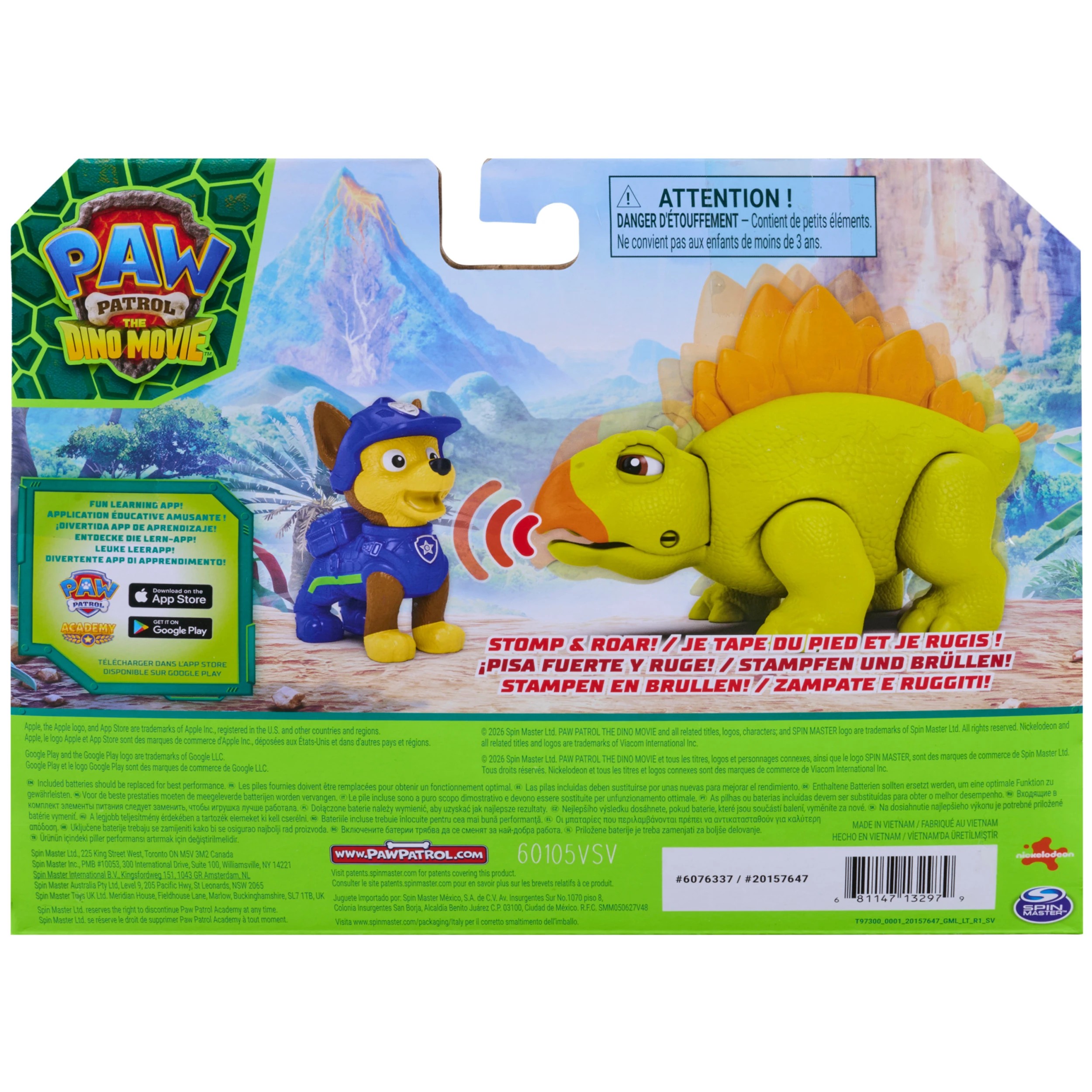 10 PAW Patrol The Dino Movie Roaring Pup Pals - Assorted, 10 of 10