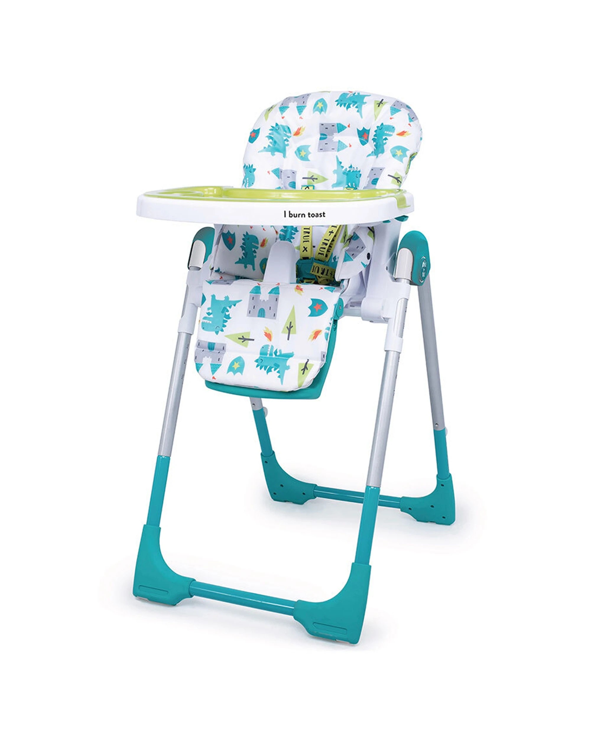 1 Cosatto Noodle Baby Feeding Highchair 0m+ Reclining Seat Adjustable Height Easy Clean Dragon Kingdom - Blue, 1 of 7