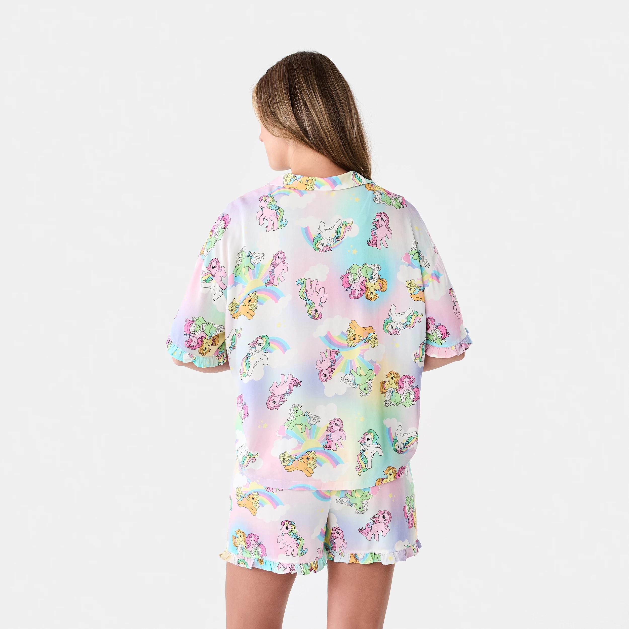 3 My Little Pony License Short Sleeve Top and Shorts Woven Boxy Pyjama Set My Lt Pony, 3 of 8
