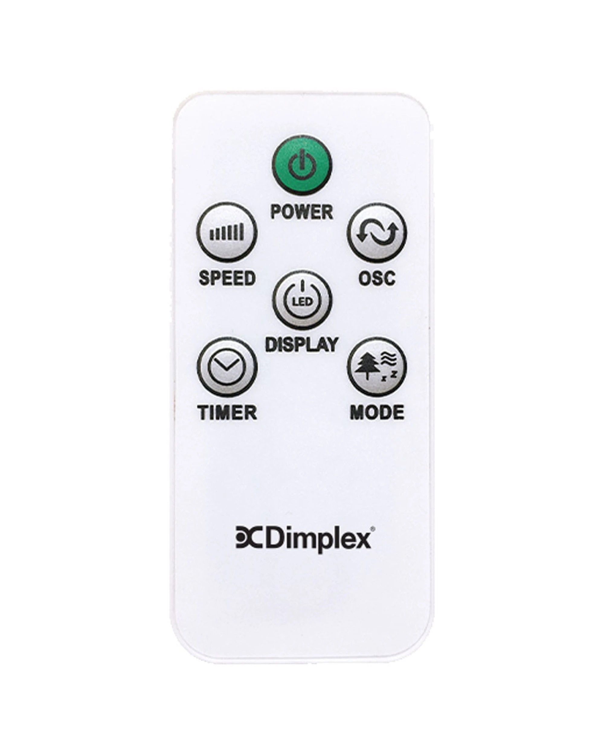 3 Dimplex 117cm Electric 45 Watt Tower Fan W/remote Control/digital Display - White, 3 of 5