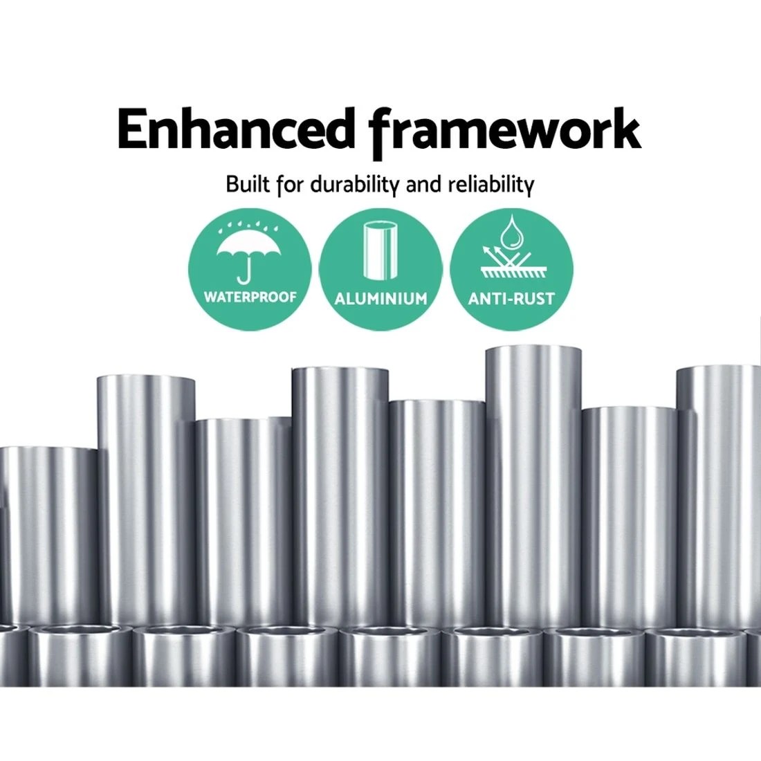 3 Instahut Retractable Folding Arm Awning Motorised Sunshade 3Mx2.5M - Grey, 3 of 6