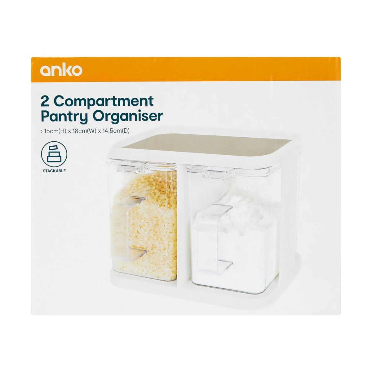 7 2 Compartment Pantry Organiser, 7 of 7