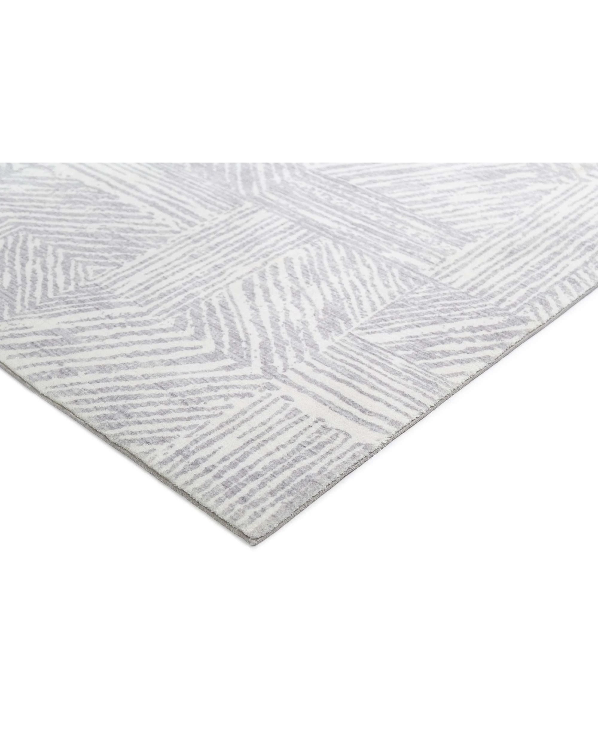 4 Loopsie Obu Geometric Washable Rug-230cm x 160cm - Grey, 4 of 7