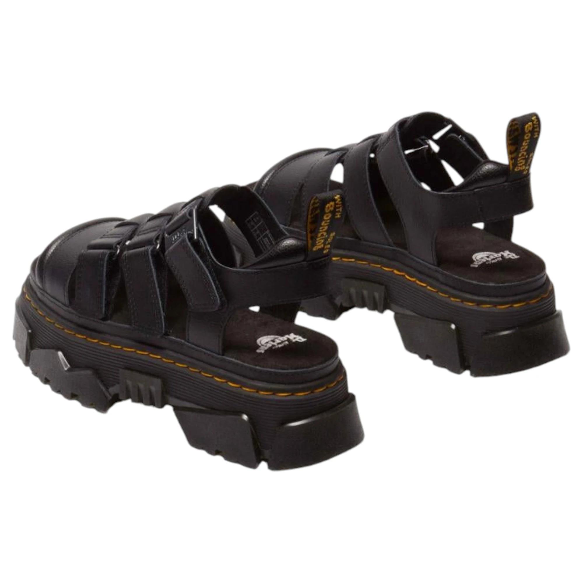 5 Dr. Martens Womens Mattison 3 Strap Athena Sandals BLACK ATHENA, 5 of 9