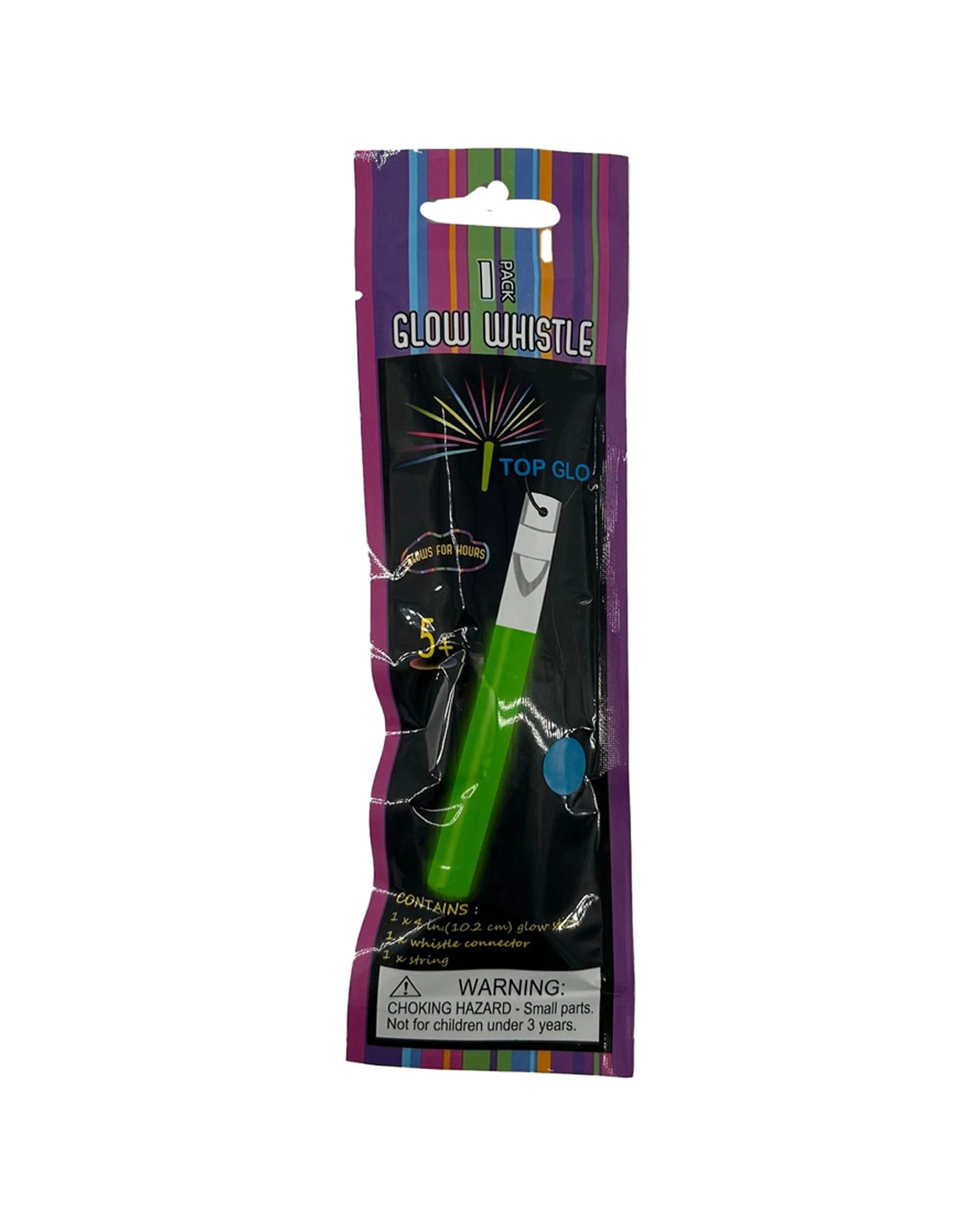 1 Alpen 6 Inch Glow In The Dark Whistle on String Accessory - Multi, 1 of 1