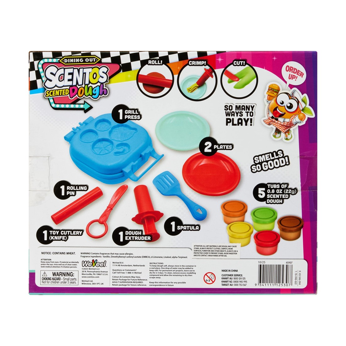 4 12 Piece Scentos Scented Dough Dining Out: Burger Grill, 4 of 4