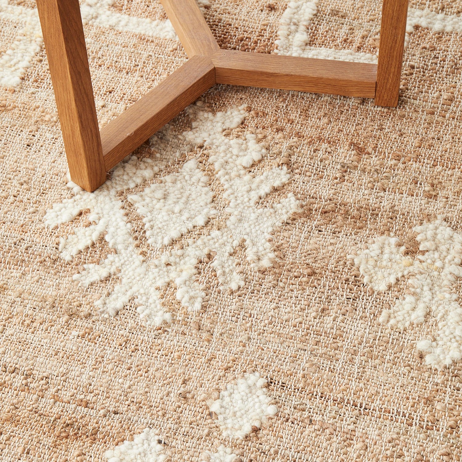 6 Common Ground Rugs Kalahari Carla 225x155cm - Medium Hand Woven Wool & Jute Floor Rug - Beige, 6 of 8