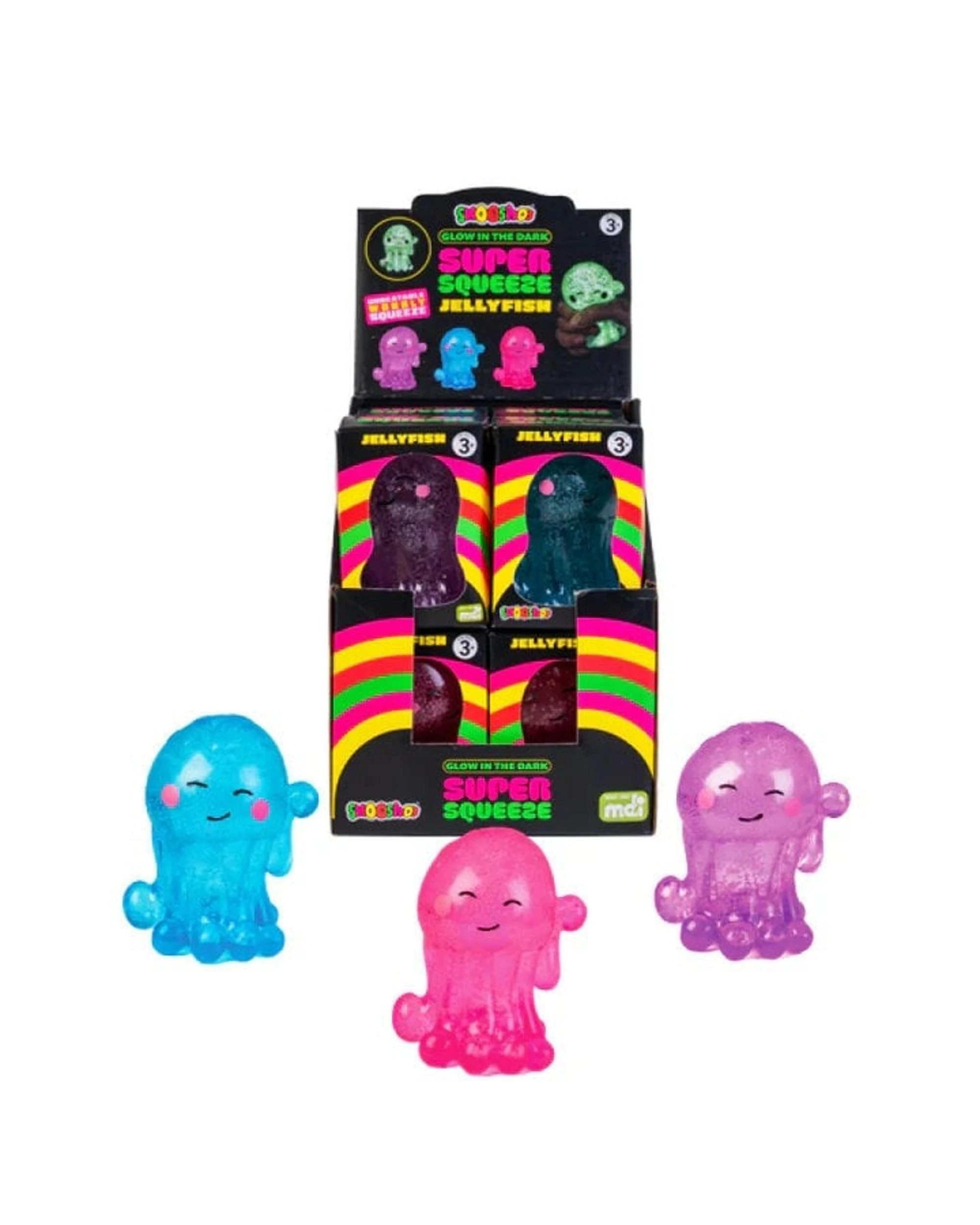 3 Smooshos Super Squeeze Glow in the Dark Jellyfish Assortment, 3 of 3
