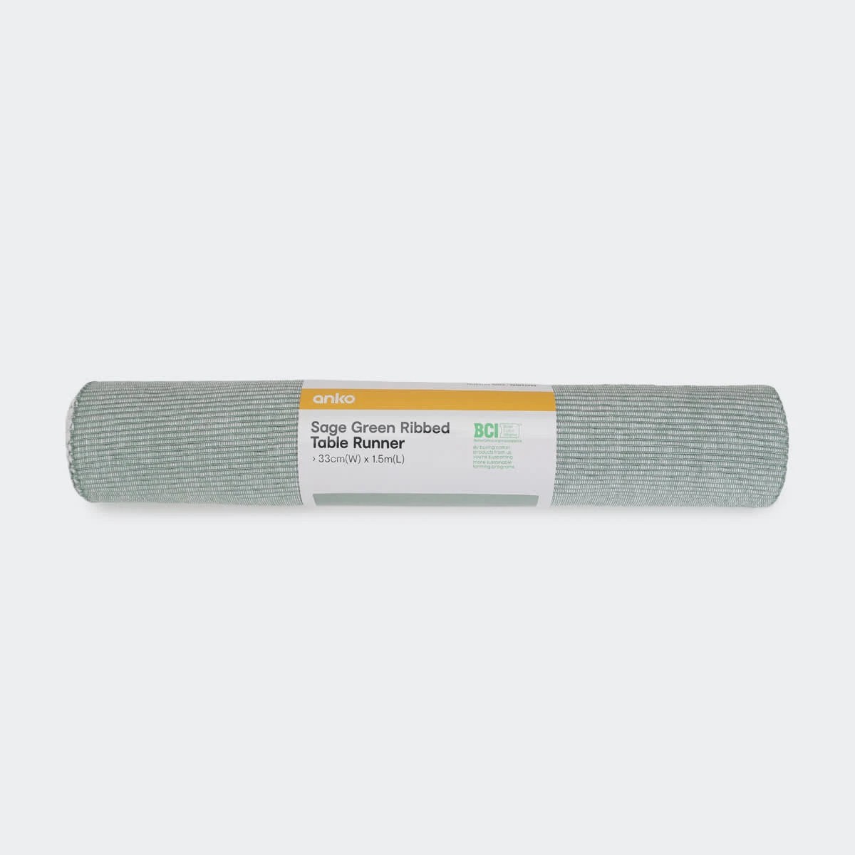 5 Sage Green Ribbed Table Runner, 5 of 5