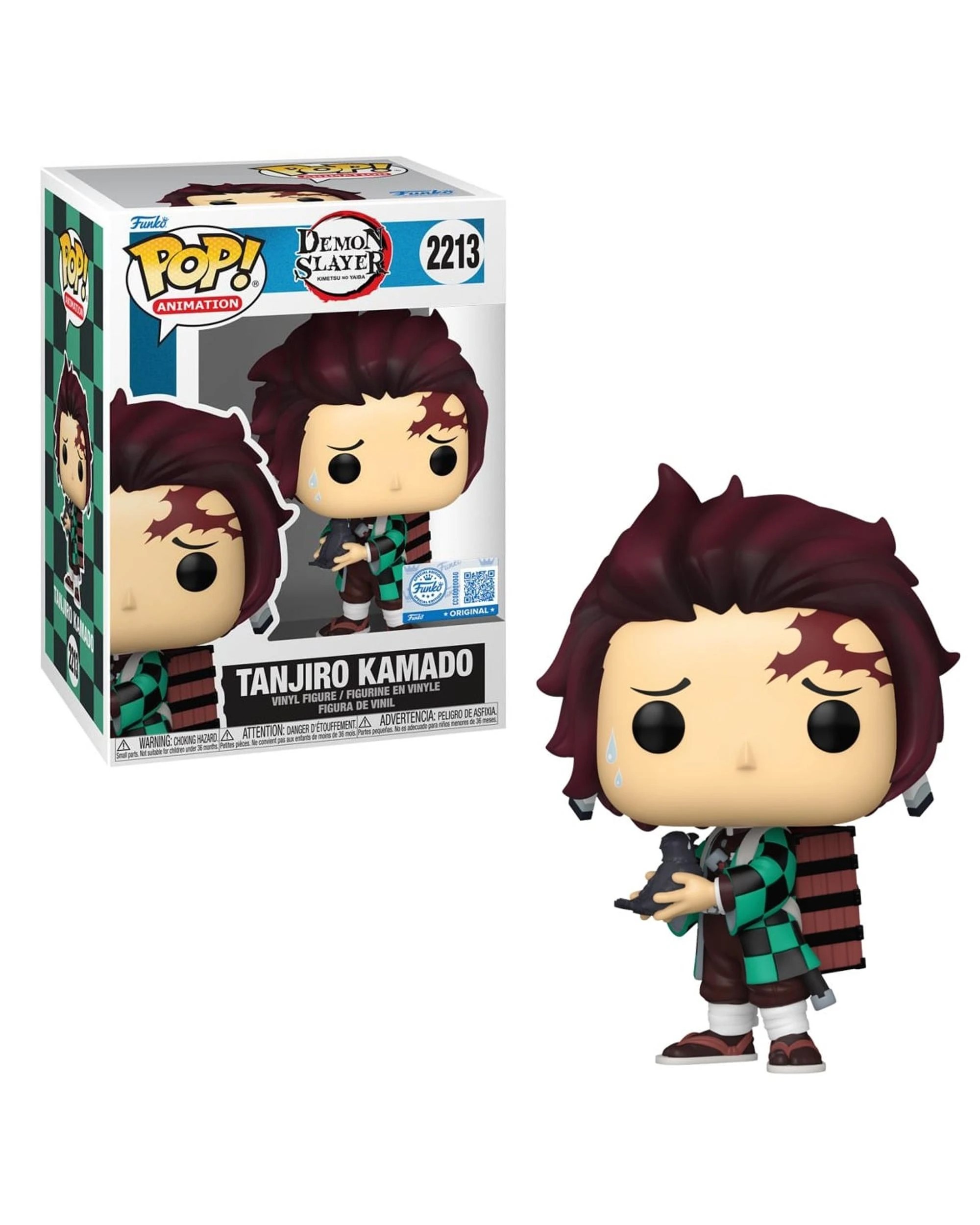1 Demon Slayer Tanjiro Kamado with Crow Funko POP! Vinyl, 1 of 3