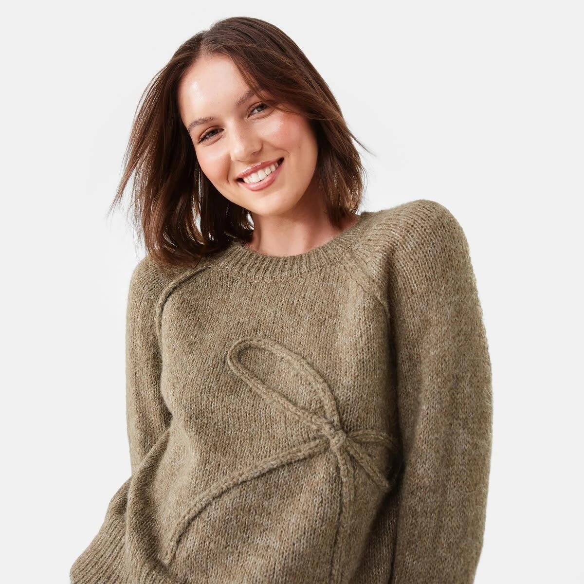 5 Bow Jumper Dune Marle, 5 of 8