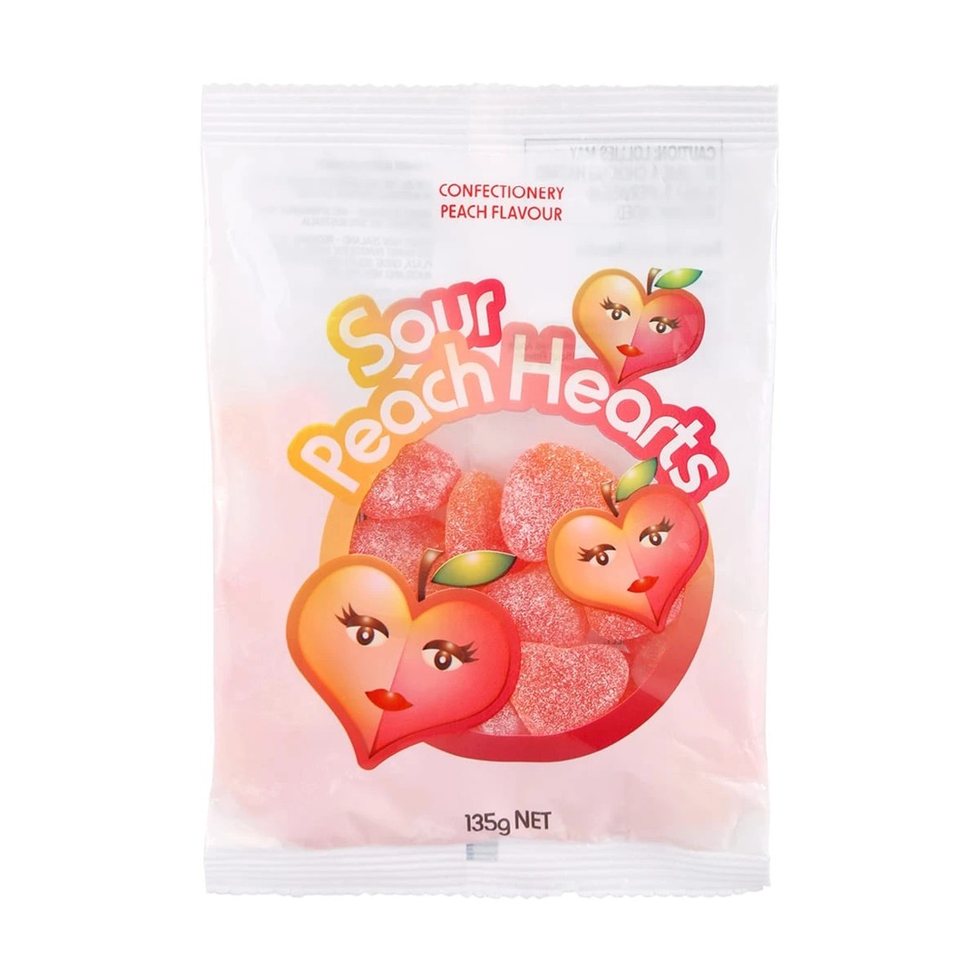 1 Sour Peach Hearts 135g, 1 of 3