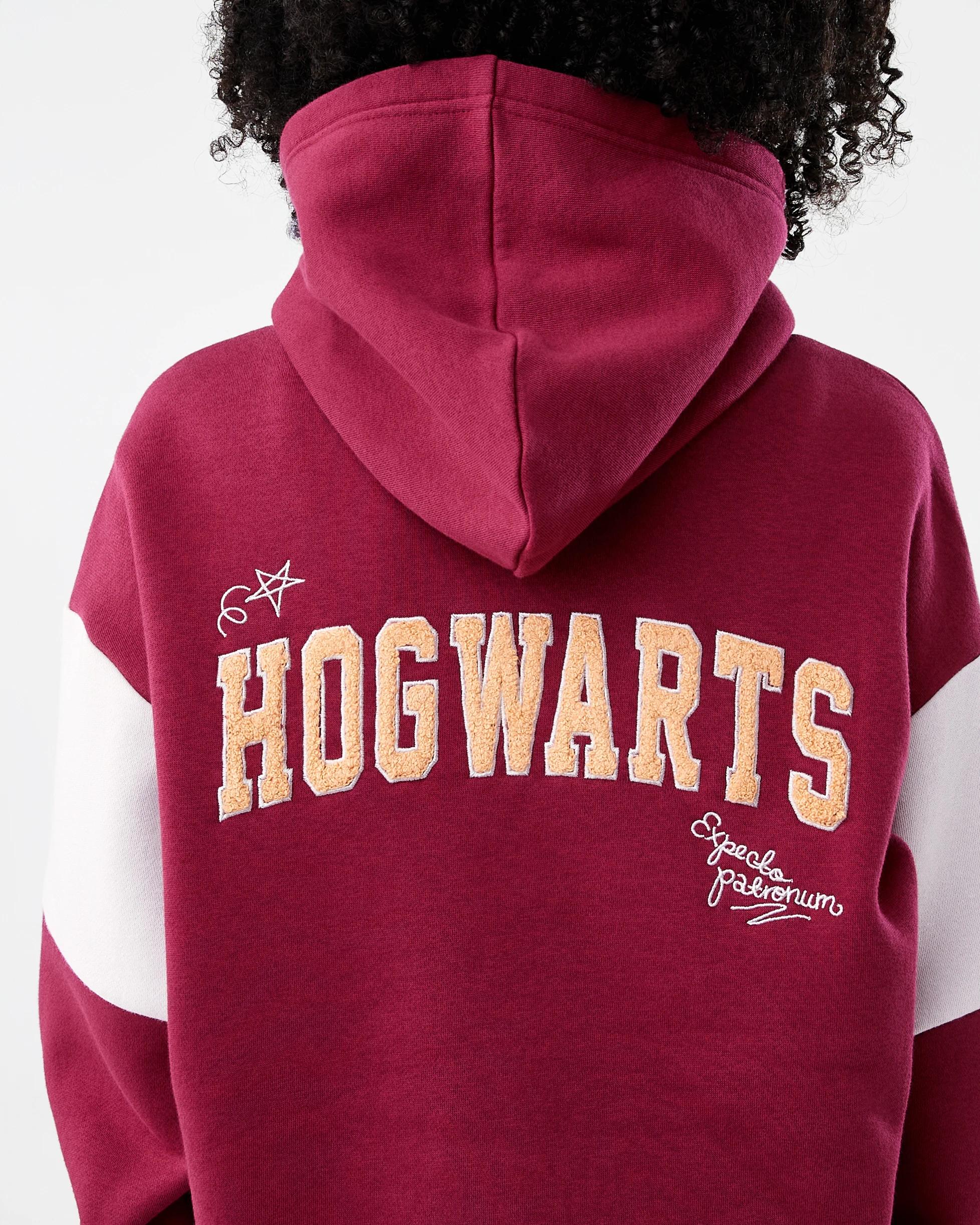 7 Harry Potter License Oversized Hoodie Red Hogwrt, 7 of 9