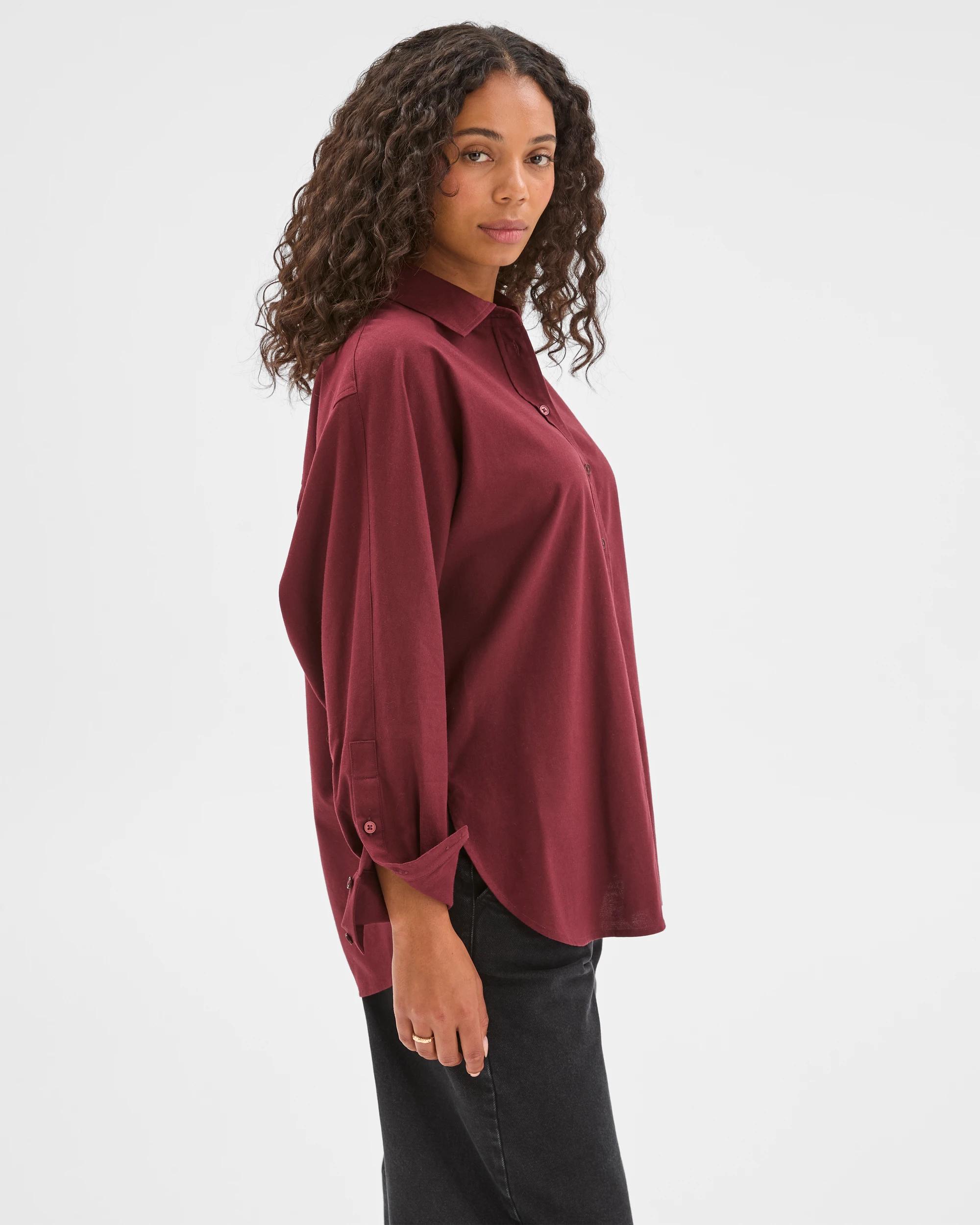 7 Target Woman Australian Cotton Batwing Shirt DECADENT CHOCOLATE, 7 of 7