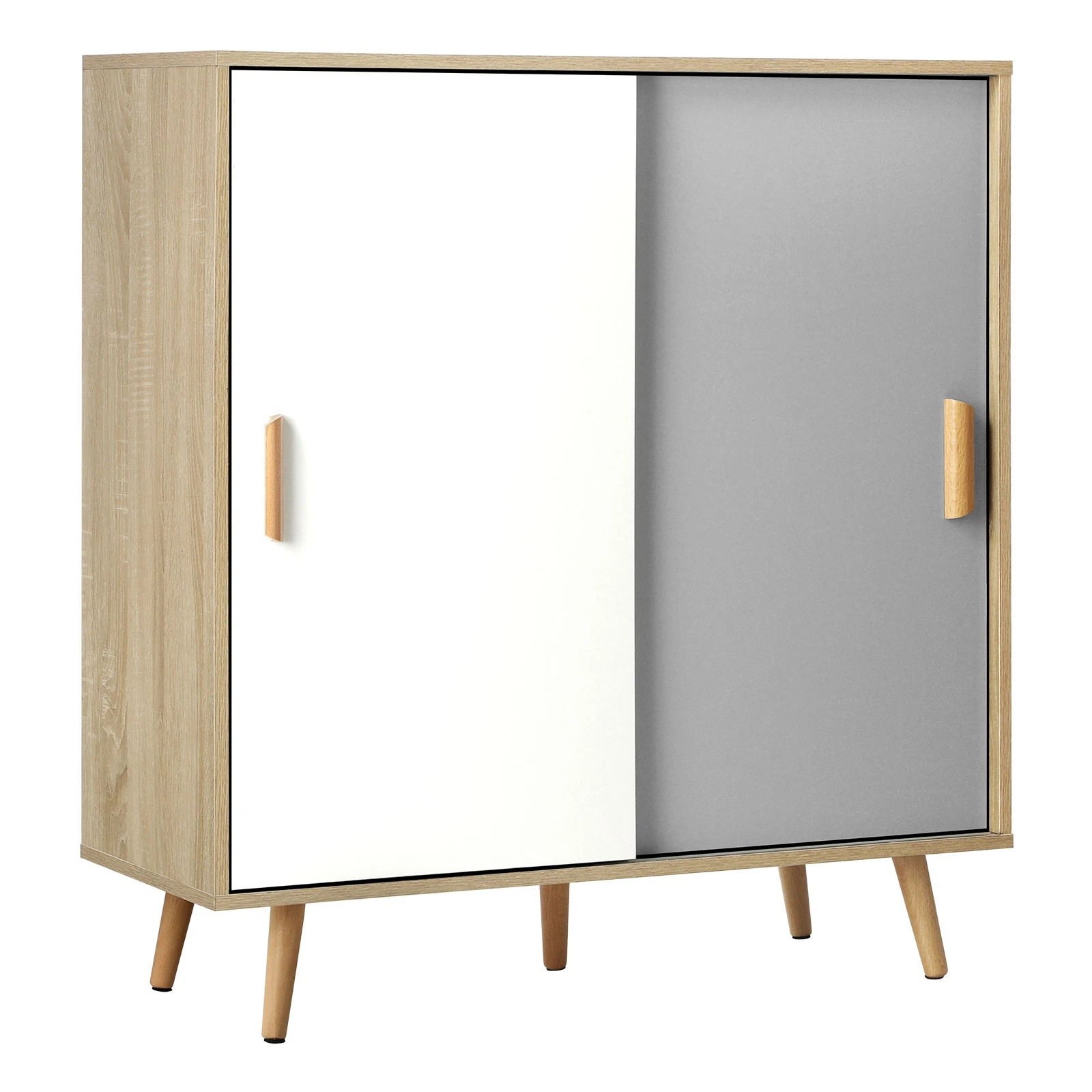 6 Oikiture Shoe Cabinet Storage Organiser Shoes Rack Sideboard Shelf Cupboard
 - Natural, 6 of 9