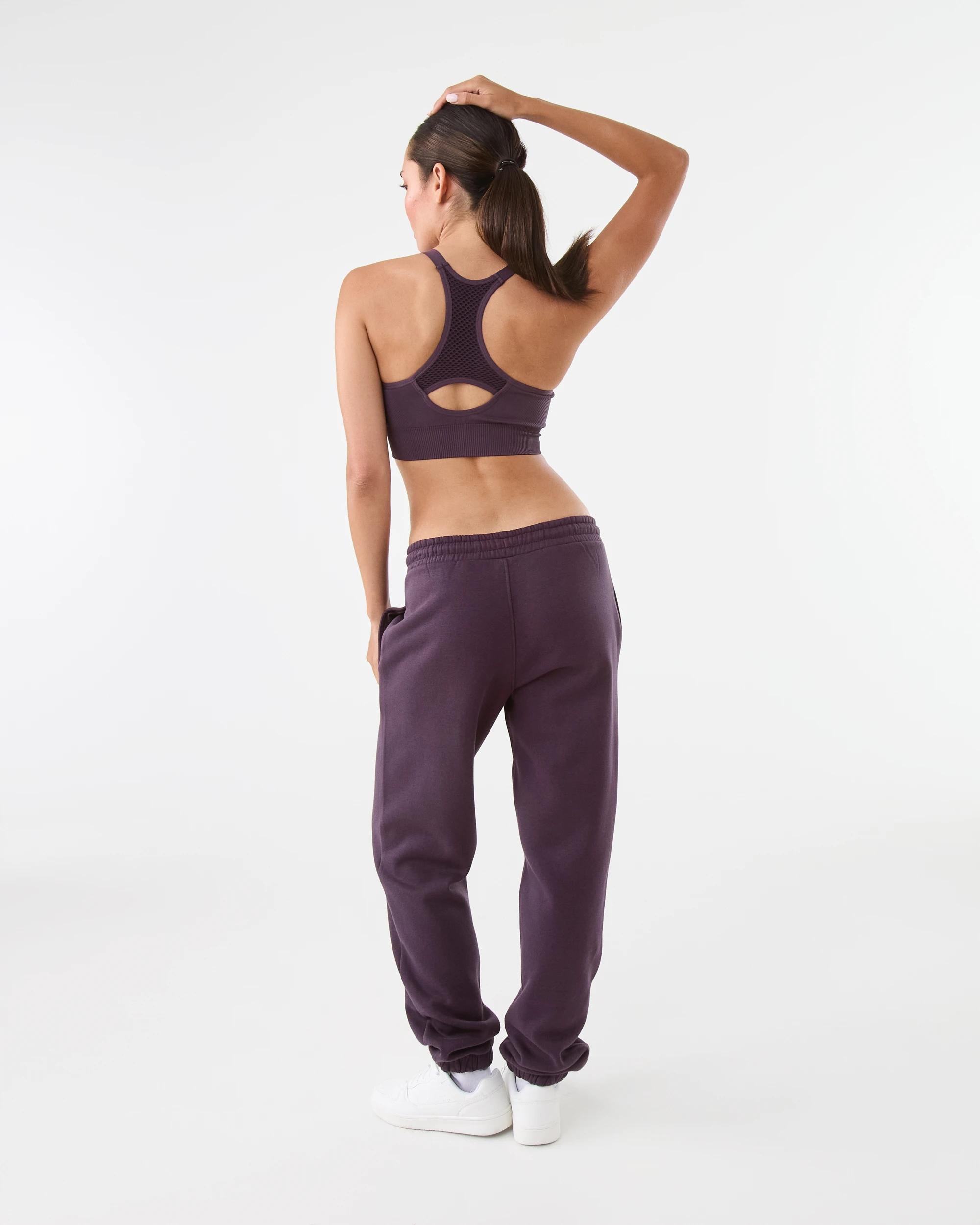 4 Active Womens Seamfree Crop Top Pur Raisin, 4 of 8
