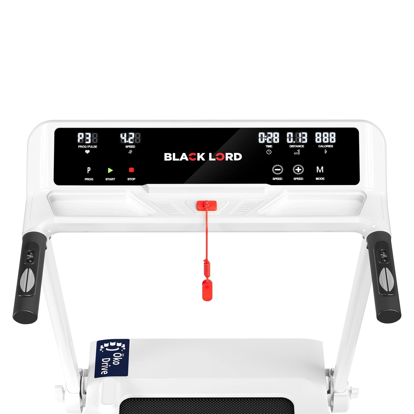 8 Black Lord Treadmill Electric Exercise Running Machine Foldable Home Gym Fitness - White, 8 of 10