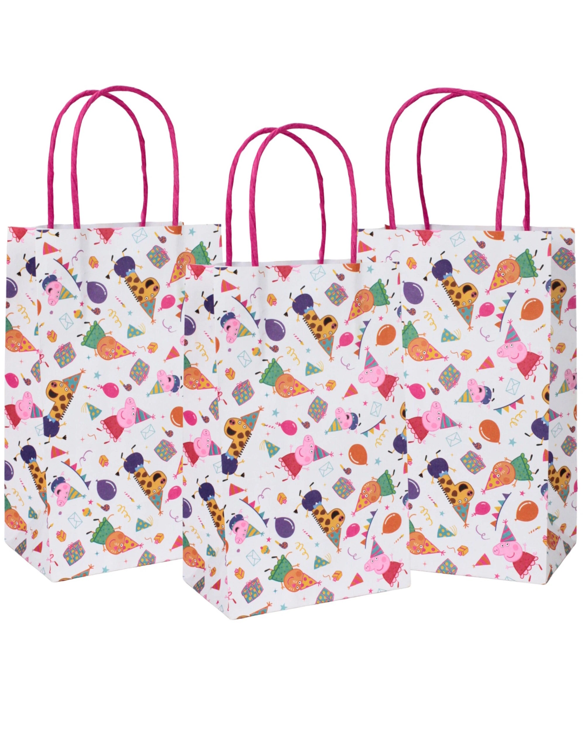 1 Anagram Peppa Pig Party Paper Gift Bags Pack of 8 - Multi, 1 of 4