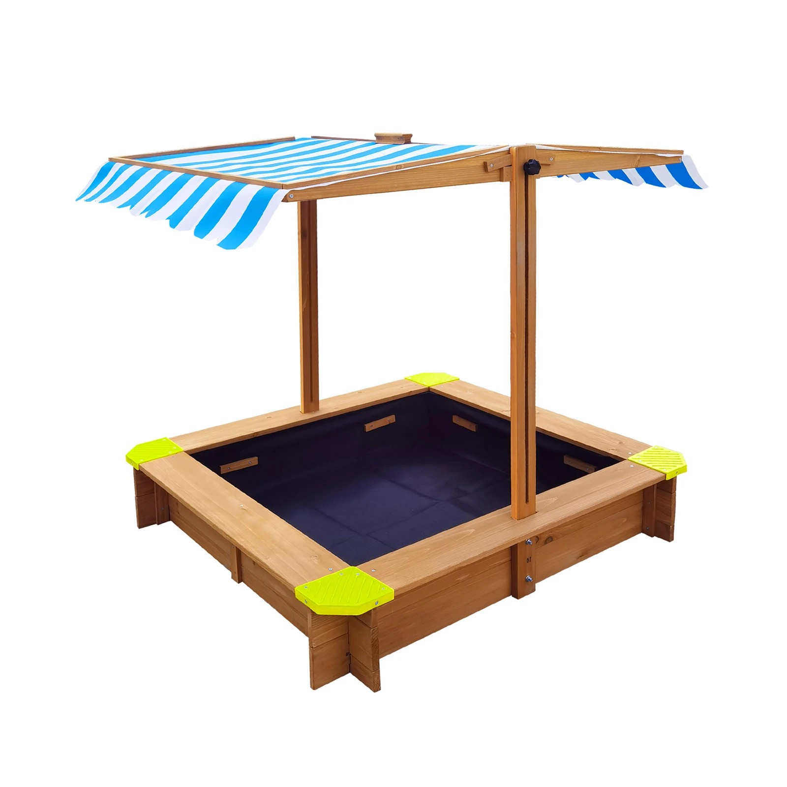 7 Mazam Kids Sandpit Outdoor Toys Wooden Sandbox Beach Play Box Children Canopy
 - multi, 7 of 10