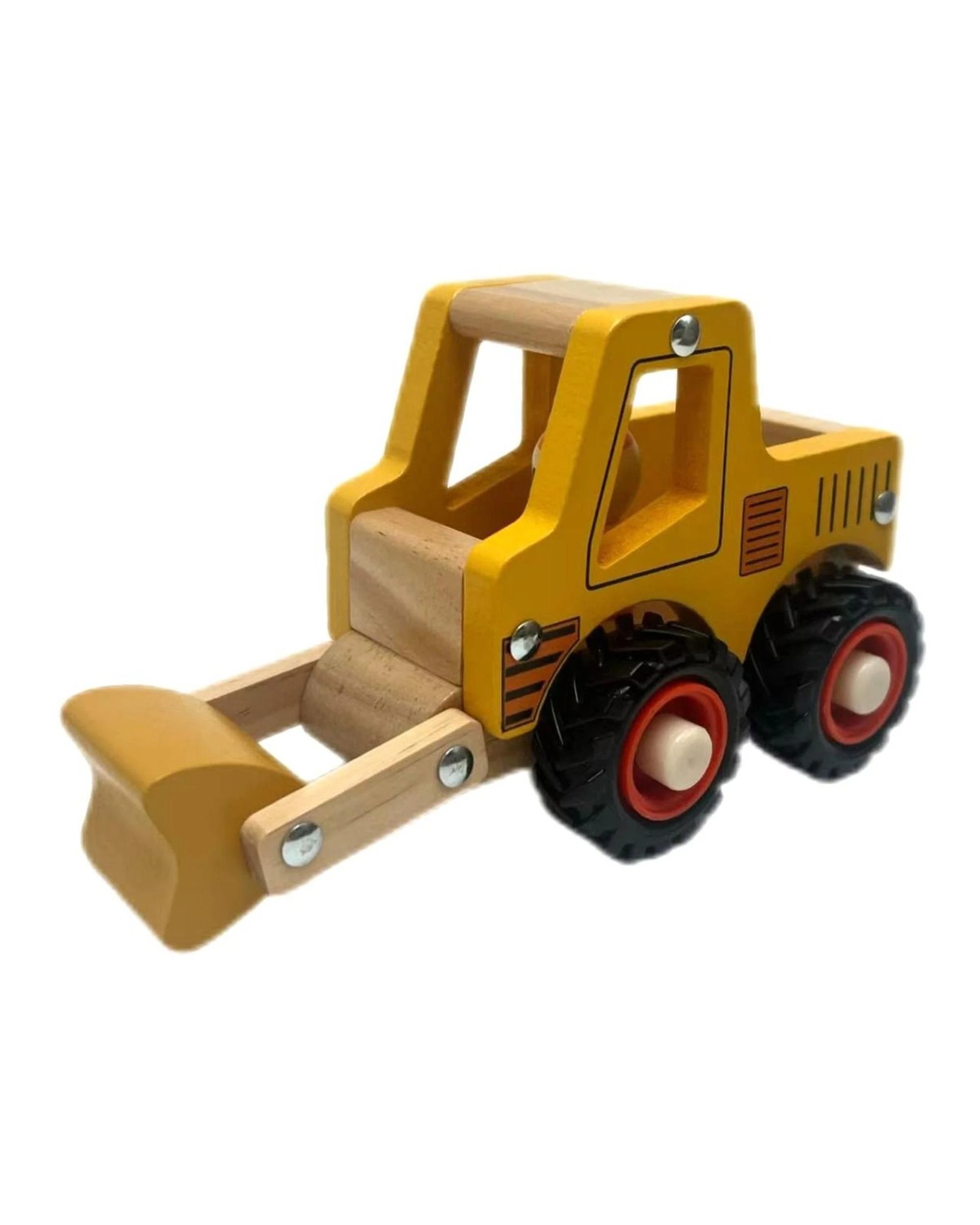 3 Toyslink Wooden Wheelie Digger Toy Vehicle, 3 of 4