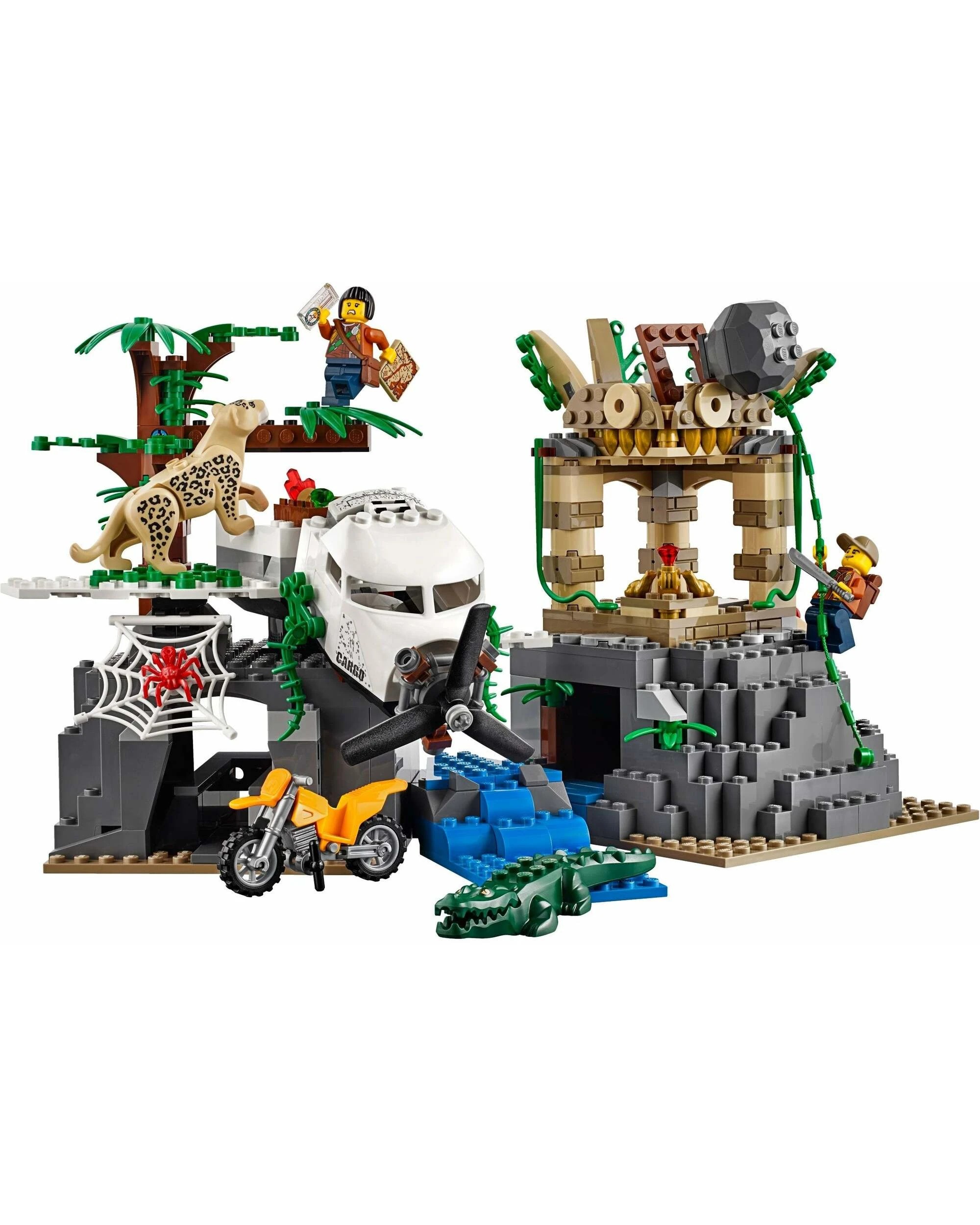 4 LEGO 60161 Jungle Exploration Site with Helicopter, Truck & Animals, 4 of 5