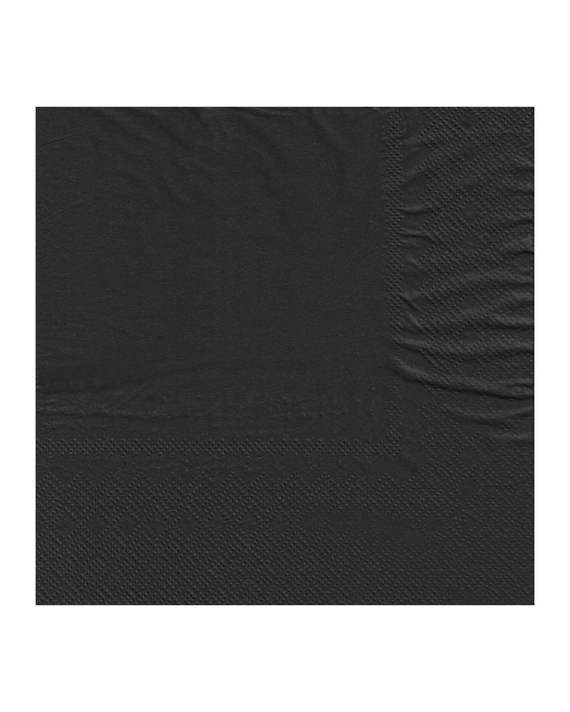 1 Alpen Black Cocktail Napkins / Serviettes Pack of 50 - Black, 1 of 1