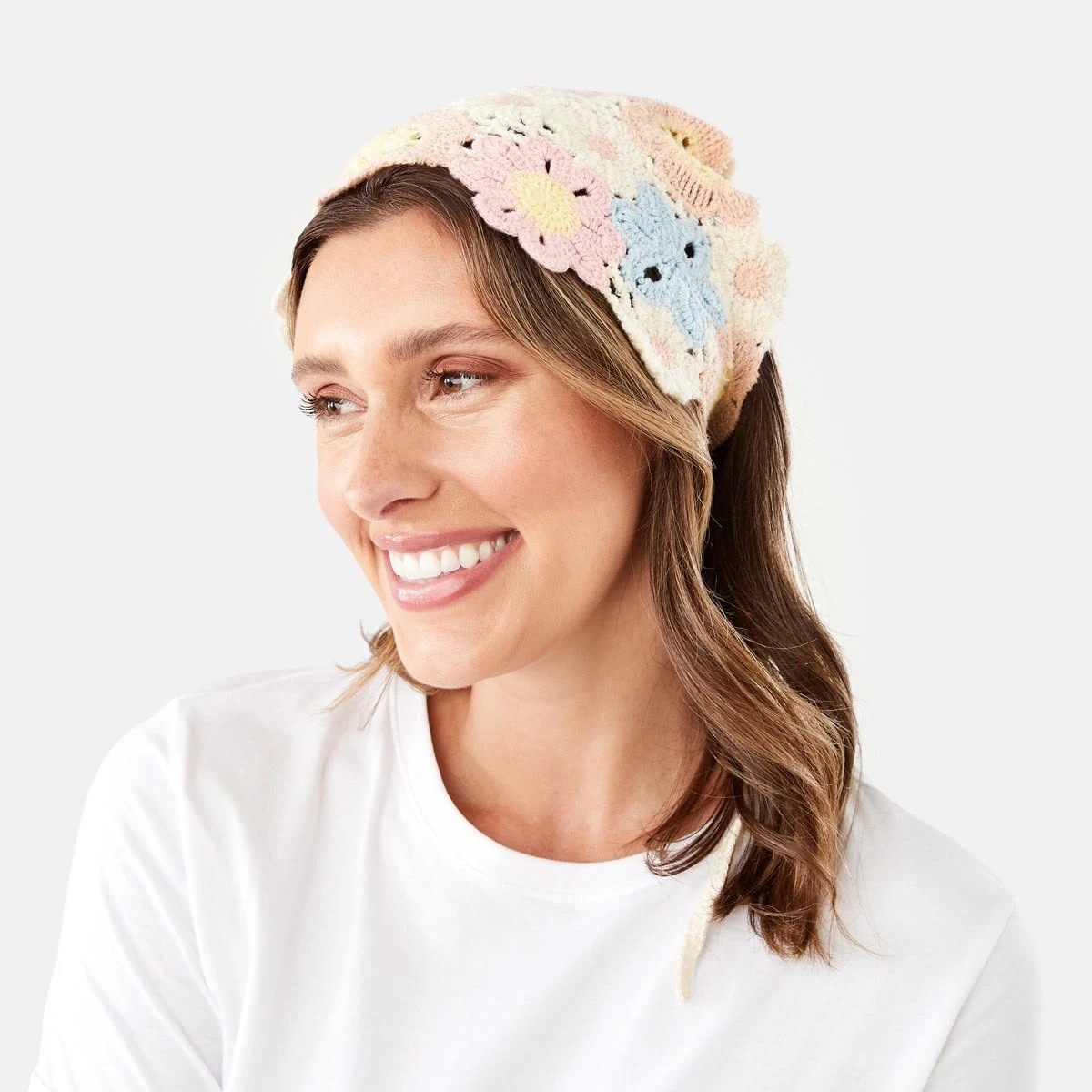 4 Crochet Floral Hair Scarf, 4 of 5