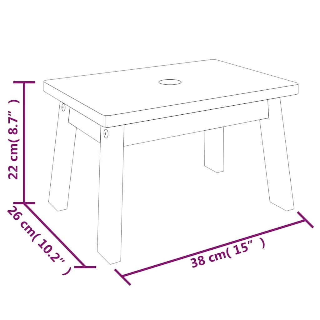 8 vidaXL step stool Durable - Brown, 8 of 8